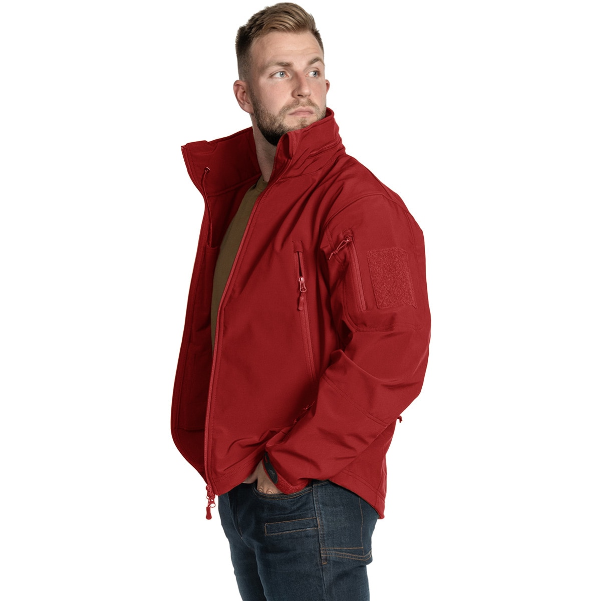 Kurtka Helikon-Tex Gunfighter Softshell Shark Skin Windblocker - Crimson Sky