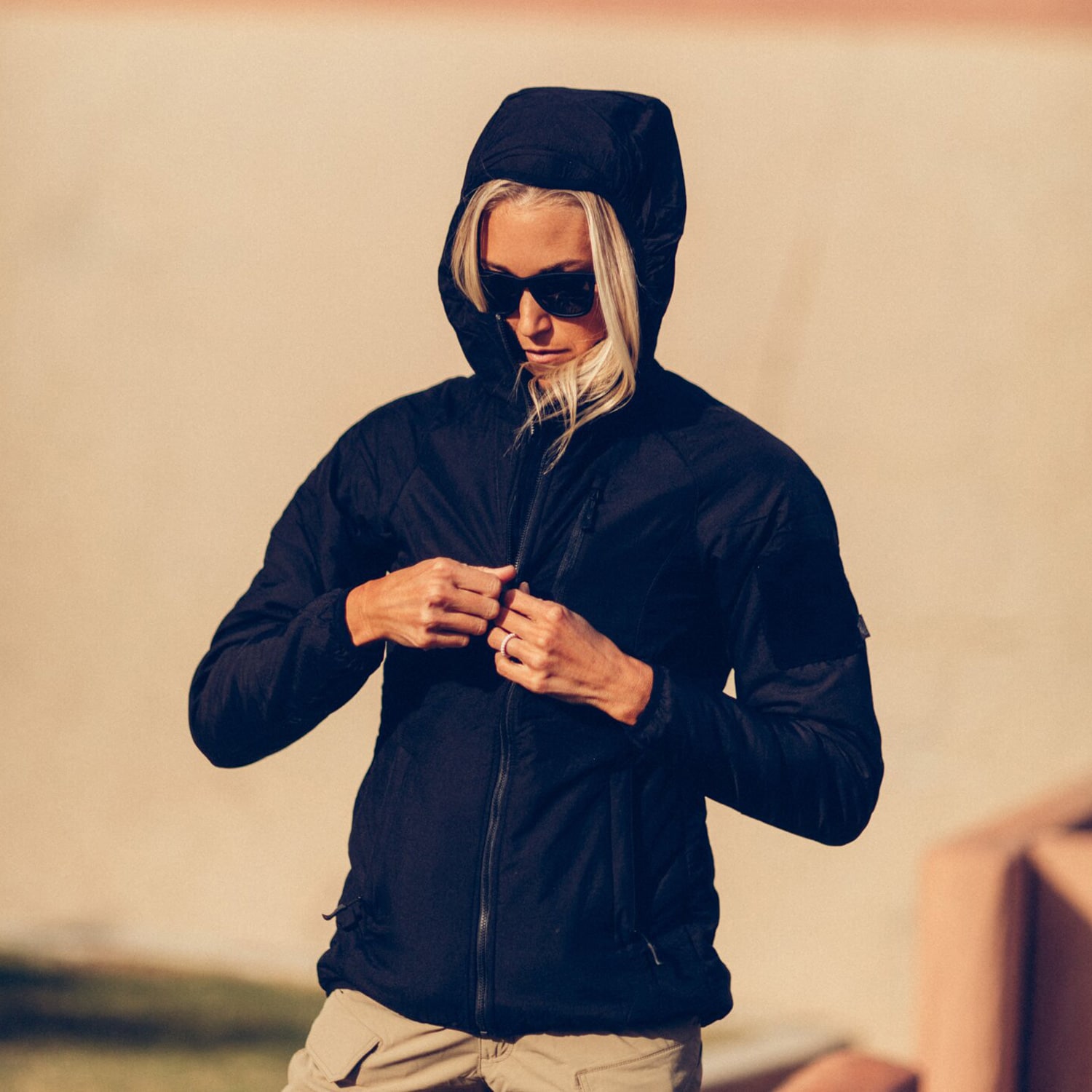 Kurtka damska Helikon-Tex Wolfhound Hoodie - Black