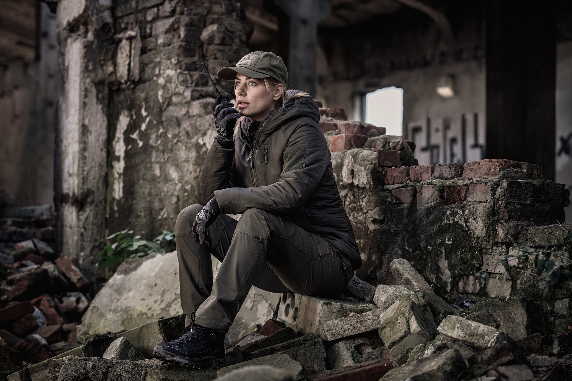 Kurtka damska Helikon-Tex Wolfhound Hoodie - Taiga Green