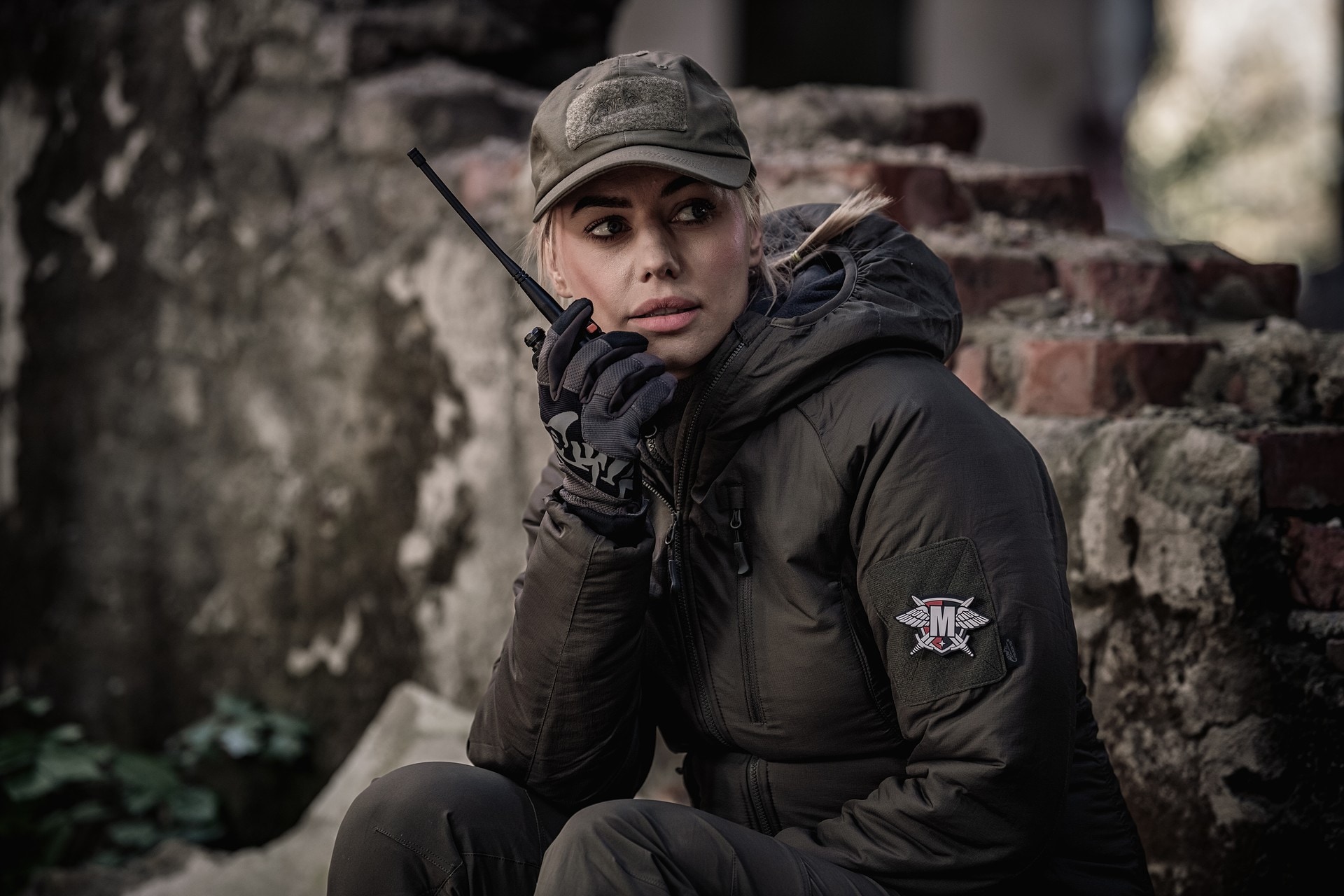 Жіноча куртка Helikon Wolfhound Hoodie - Taiga Green