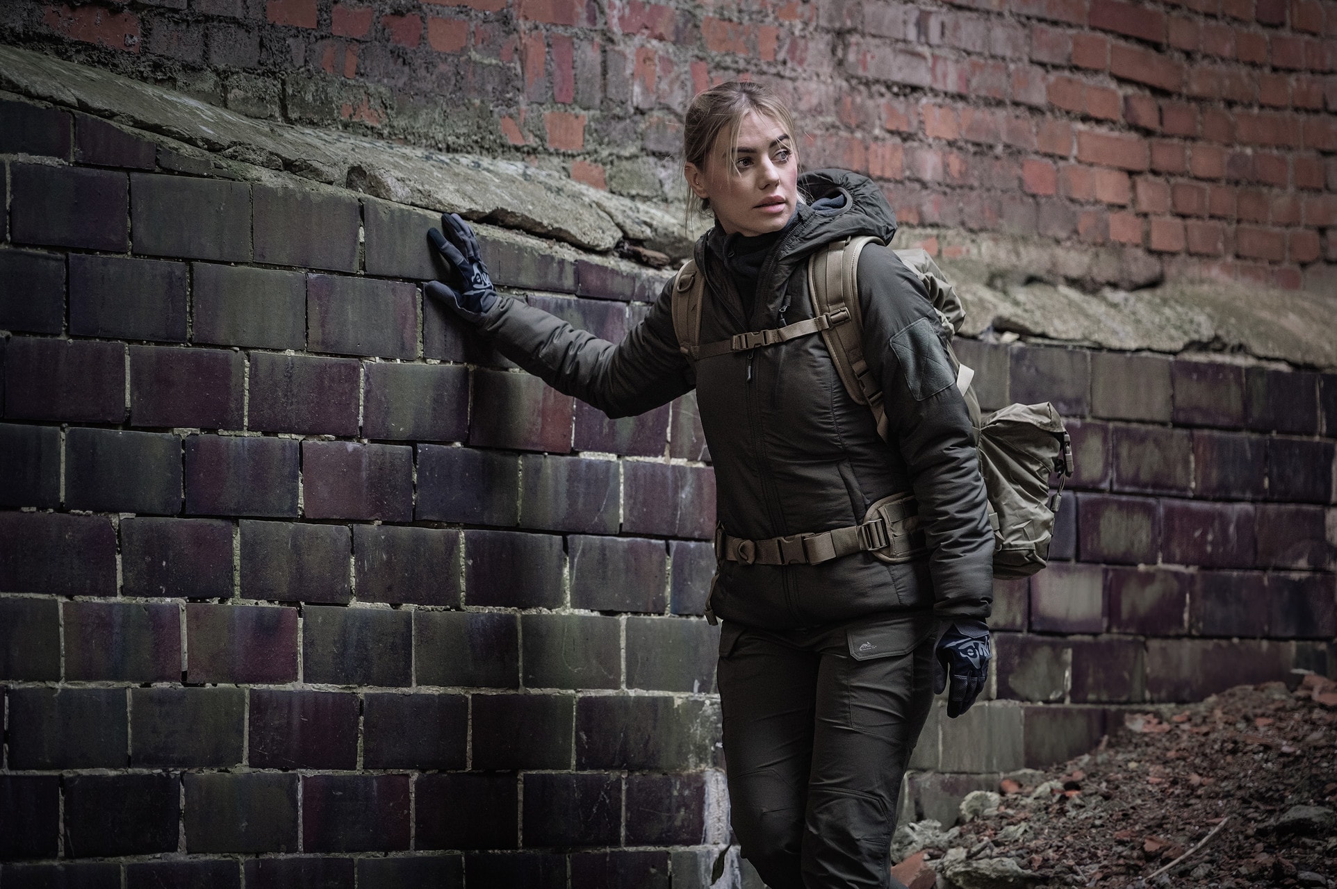 Жіноча куртка Helikon Wolfhound Hoodie - Taiga Green