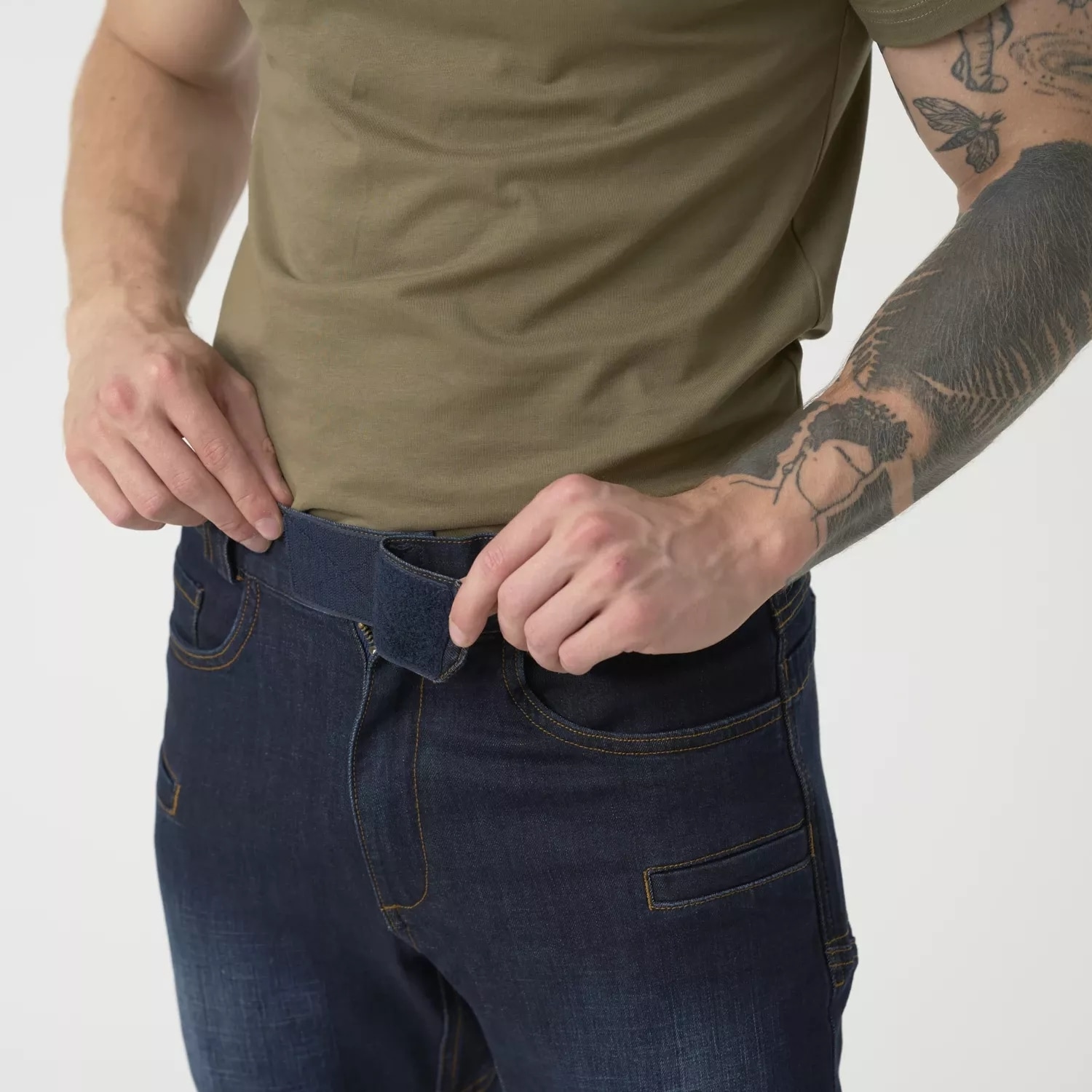 Spodnie Helikon Greyman Tactical Jeans Slim Denim Mid - Denim Blue