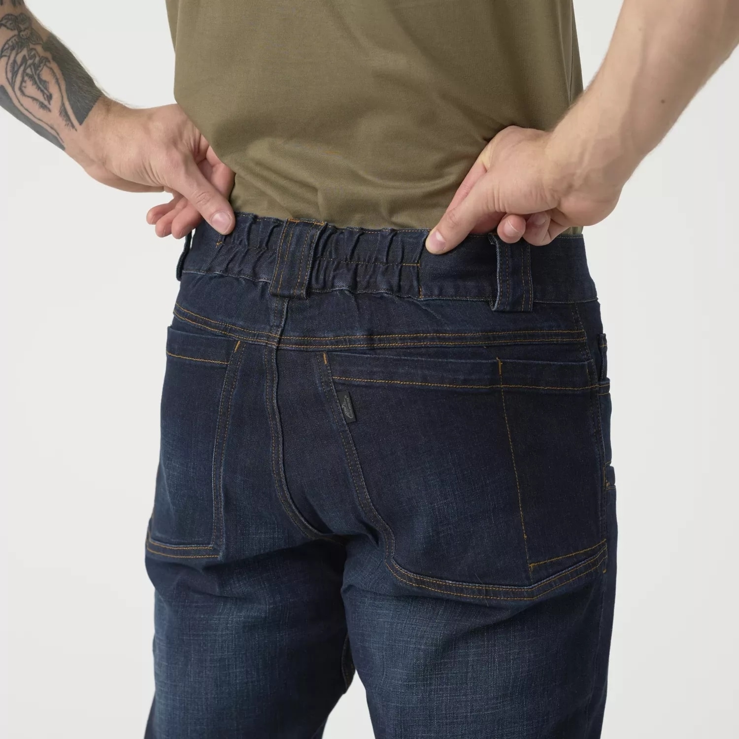 Spodnie Helikon Greyman Tactical Jeans Slim Denim Mid - Denim Blue