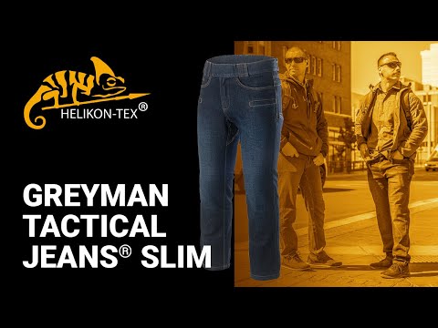 Spodnie Helikon Greyman Tactical Jeans Slim Denim Mid - Denim Blue