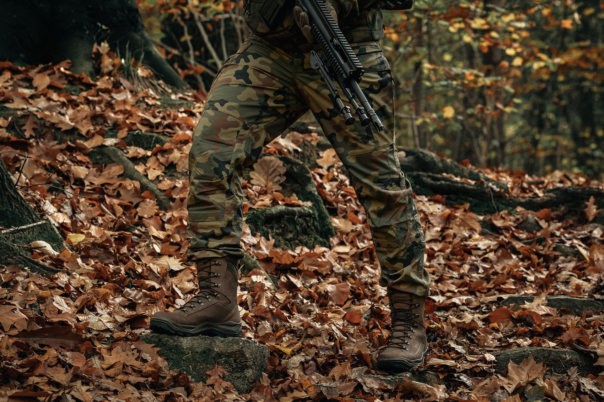 Spodnie mundurowe Helikon-Tex SFU Next Mk2 Pants PolyCotton Rip-Stop - wz.93 Pantera PL Woodland