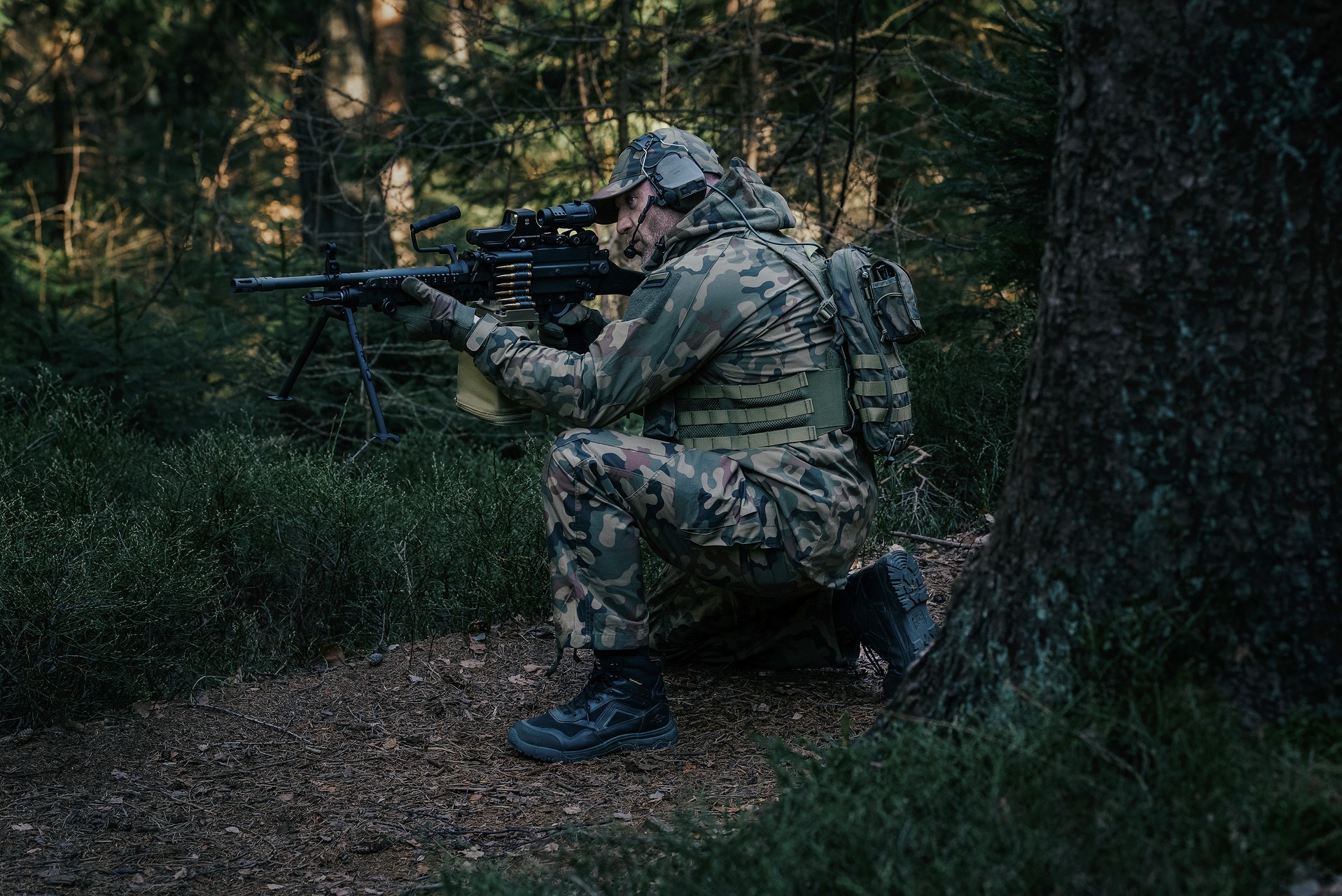 Spodnie mundurowe Helikon-Tex SFU Next Mk2 Pants PolyCotton Rip-Stop - wz.93 Pantera PL Woodland