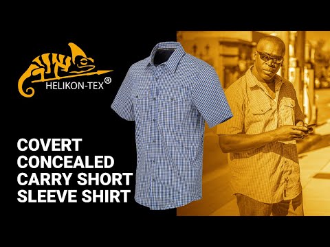 Koszula Helikon Covert Concealed Carry Short Sleeve - Dirt Red Checkered
