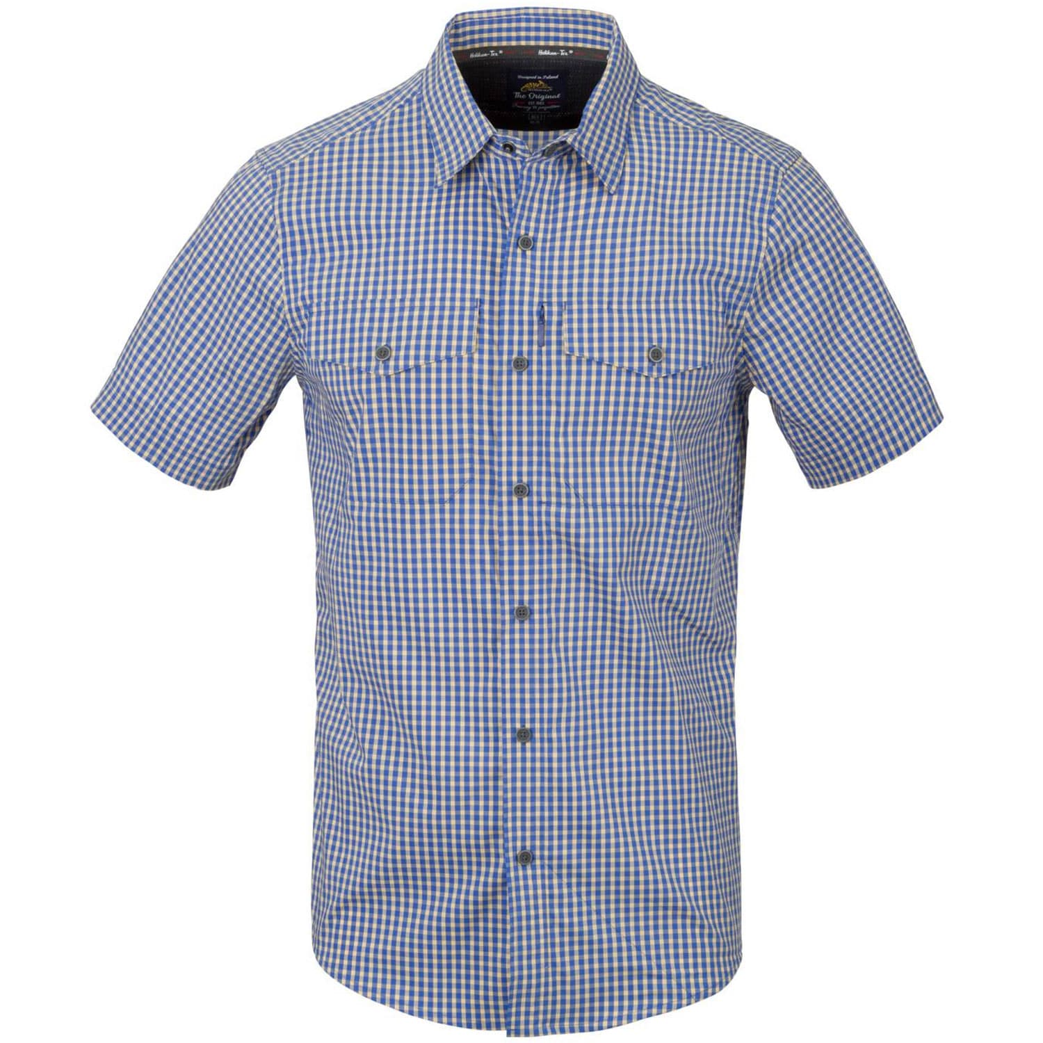 Koszula Helikon-Tex Covert Concealed Carry Short Sleeve - Royal Blue Checkered