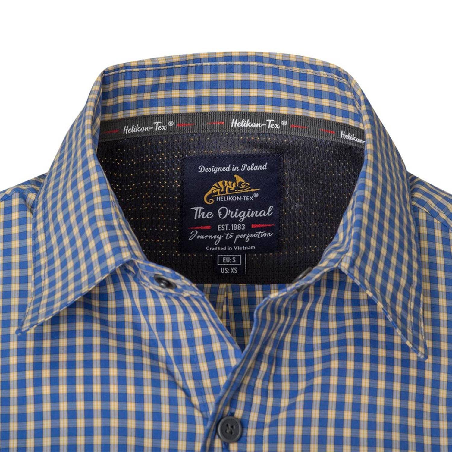 Koszula Helikon-Tex Covert Concealed Carry Short Sleeve - Royal Blue Checkered