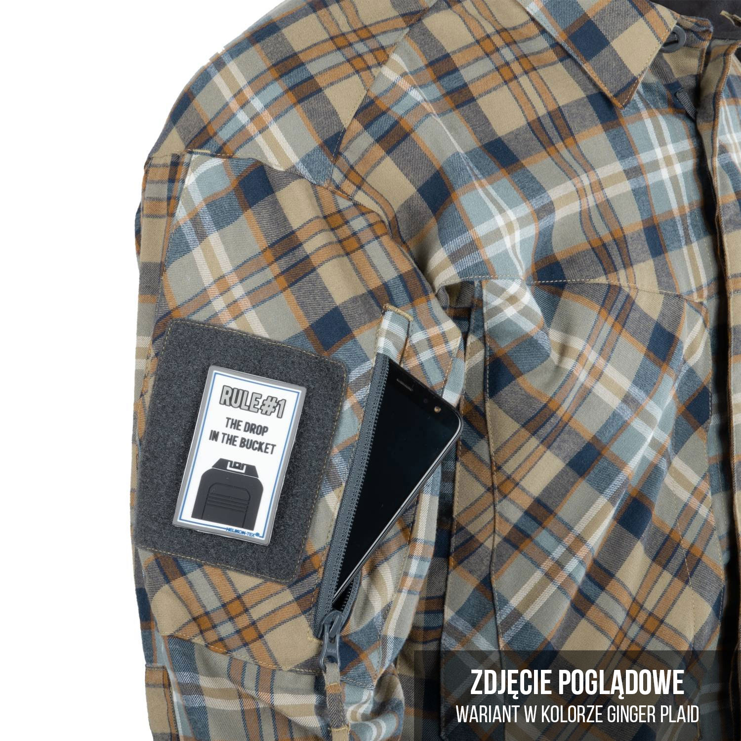Koszula Helikon-Tex MBDU Flannel - Slate Blue Checkered