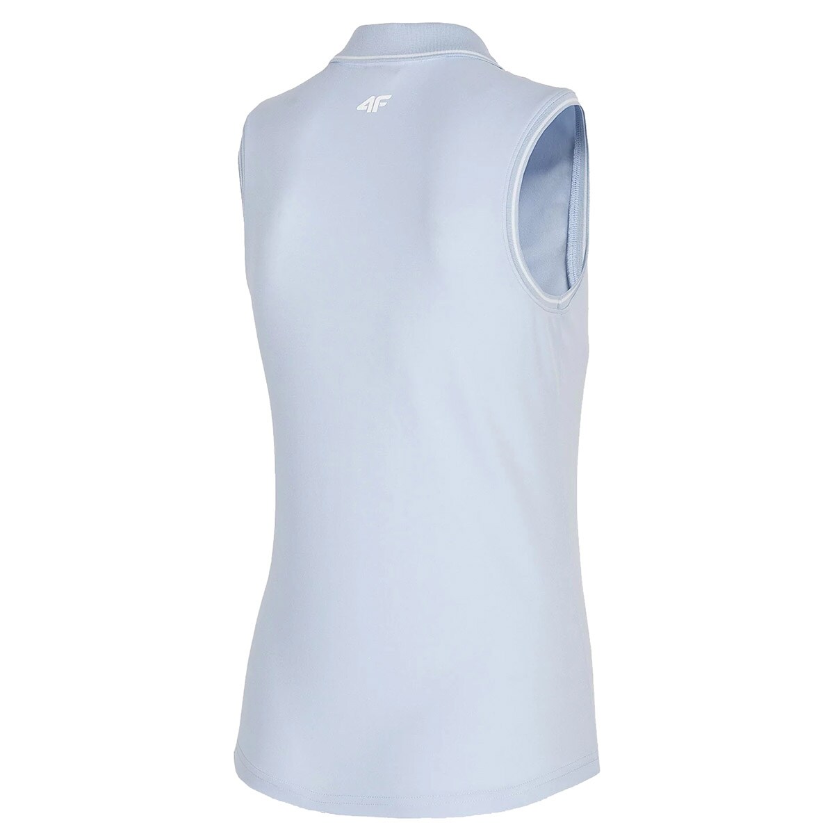 Koszulka funkcyjna polo damska bez rękawów 4F TSDF082 - jasny niebieski 