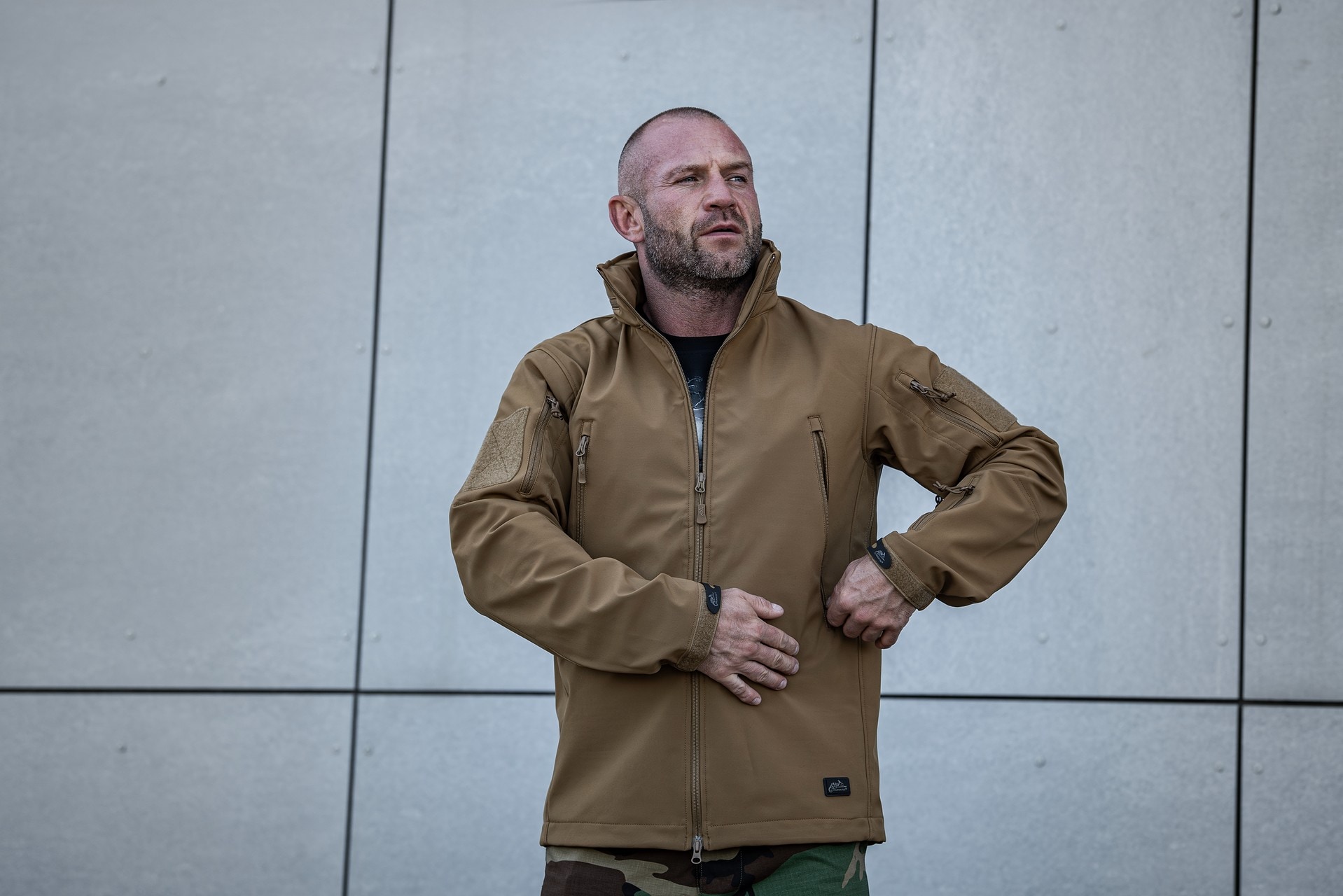 Kurtka Helikon Gunfighter Softshell Shark Skin Windblocker - Coyote