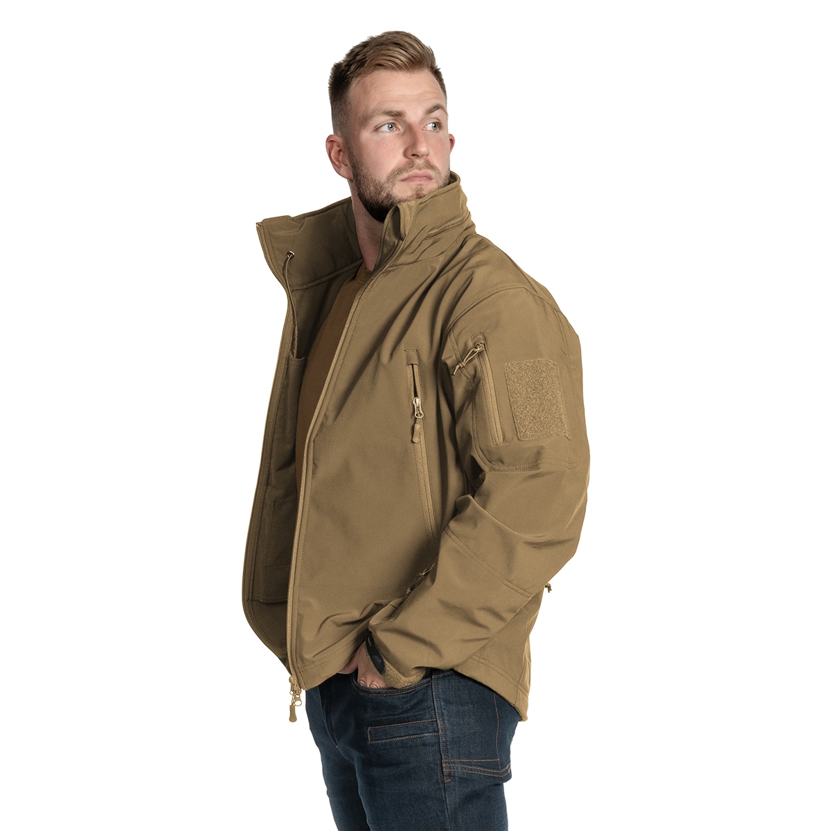Kurtka Helikon-Tex Gunfighter Softshell Shark Skin Windblocker - Coyote