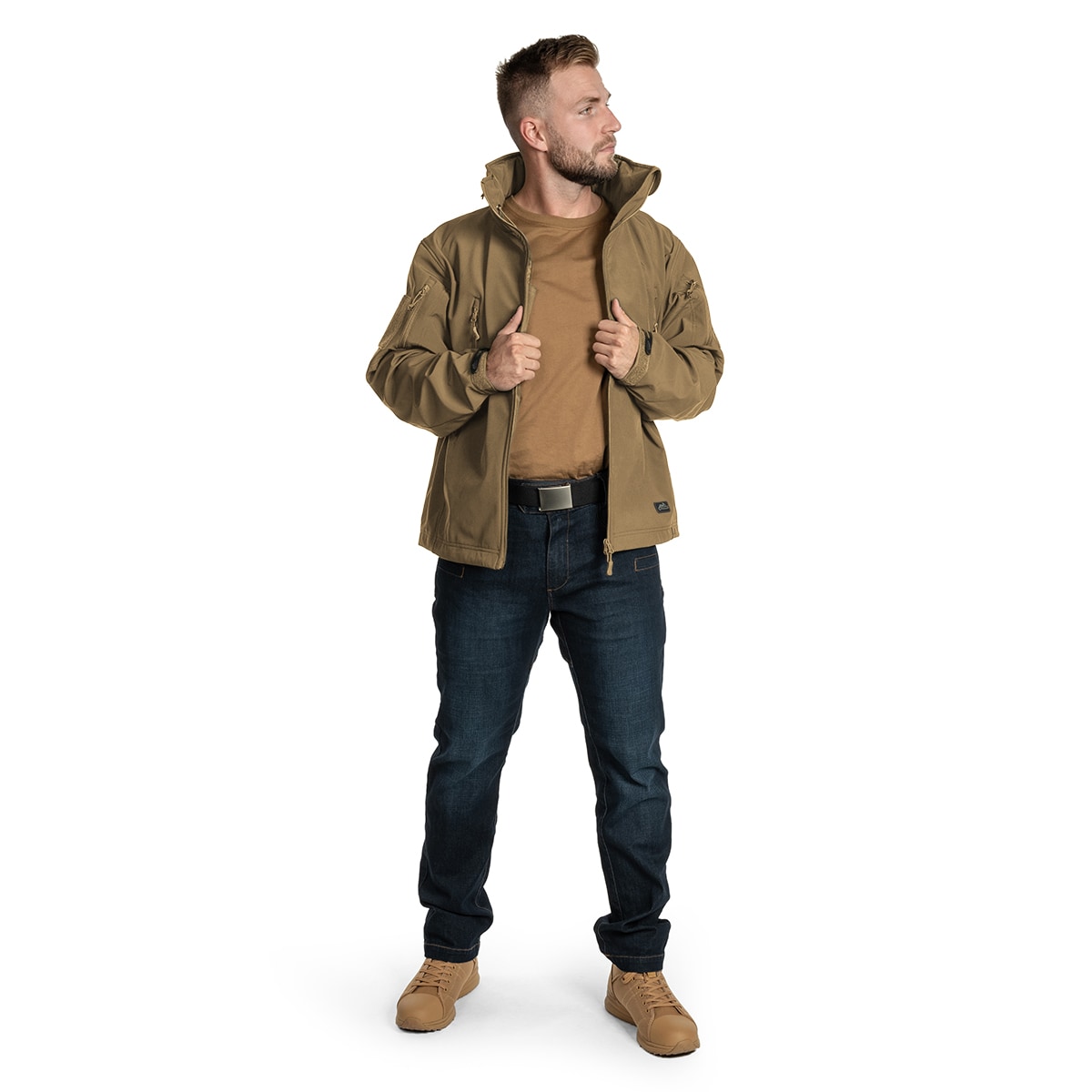 Kurtka Helikon-Tex Gunfighter Softshell Shark Skin Windblocker - Coyote