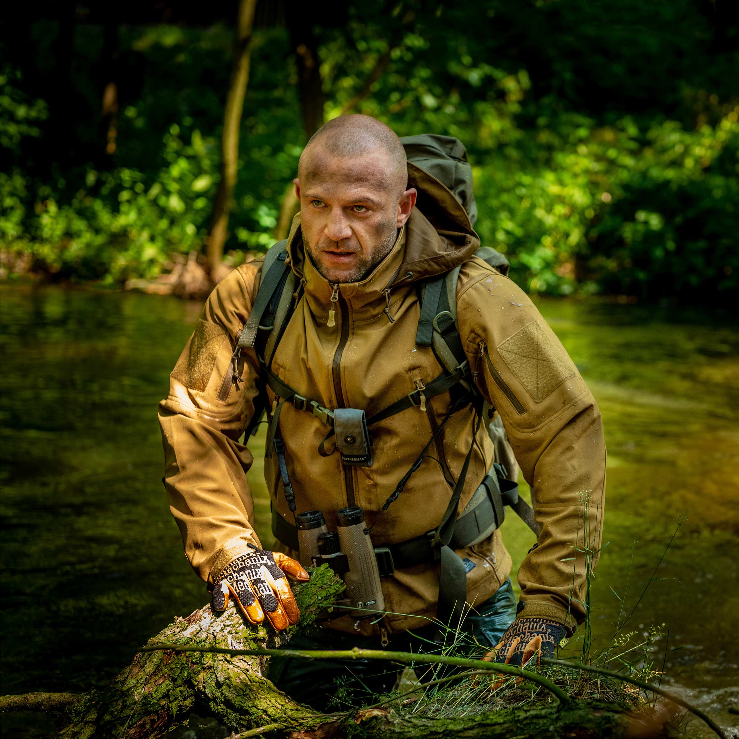 Kurtka Helikon-Tex Gunfighter Softshell Shark Skin Windblocker - Coyote