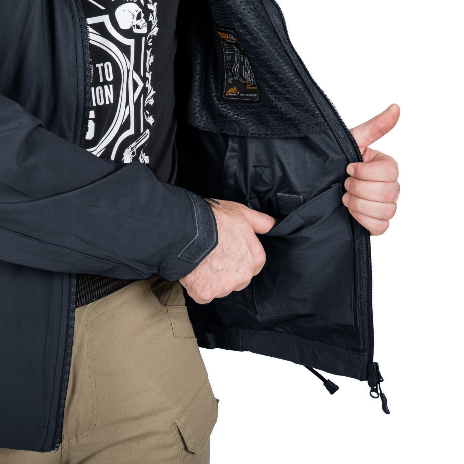 Kurtka Helikon-Tex Cougar Softshell Windblocker QSA HID - Navy Blue