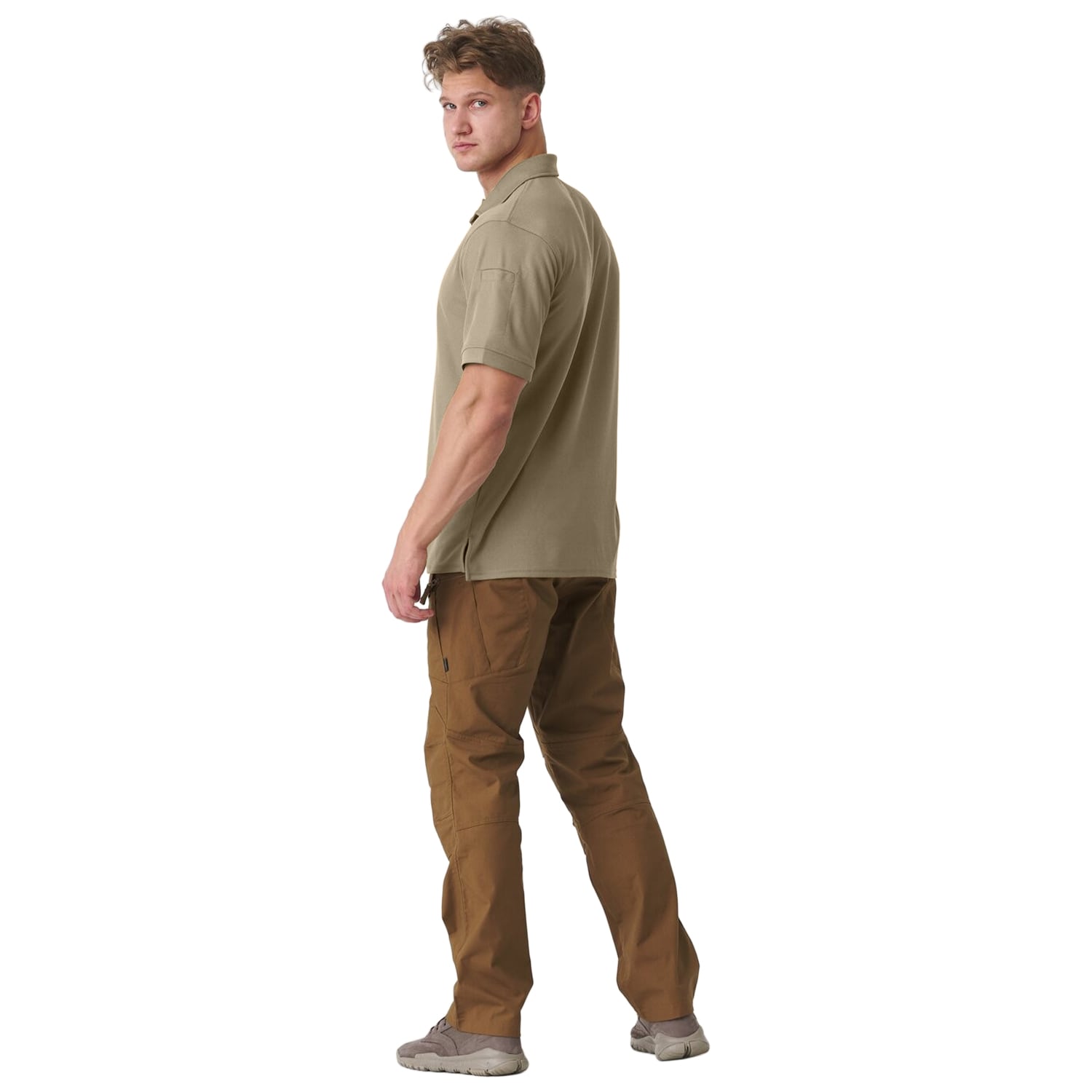 Термоактивна футболка Поло Helikon-Tex UTL TopCool - Khaki