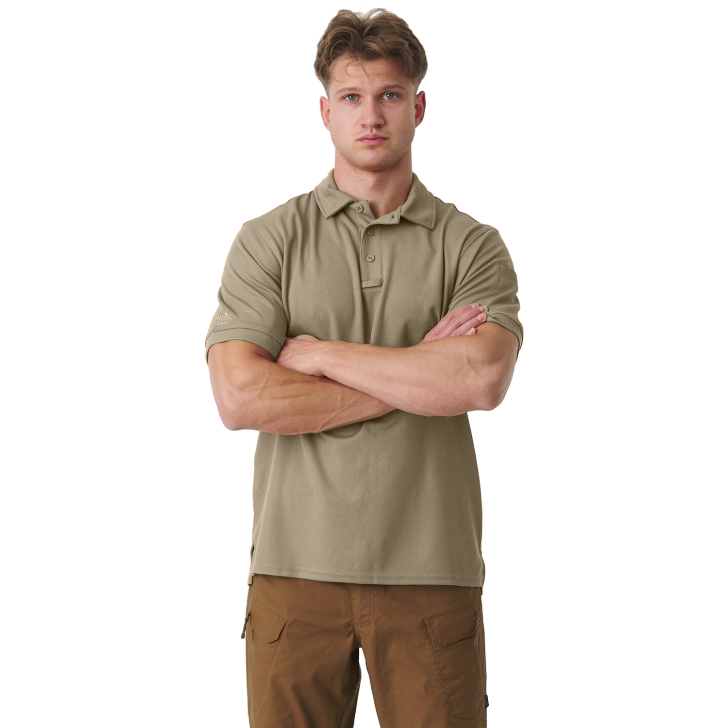 Термоактивна футболка Поло Helikon-Tex UTL TopCool - Khaki