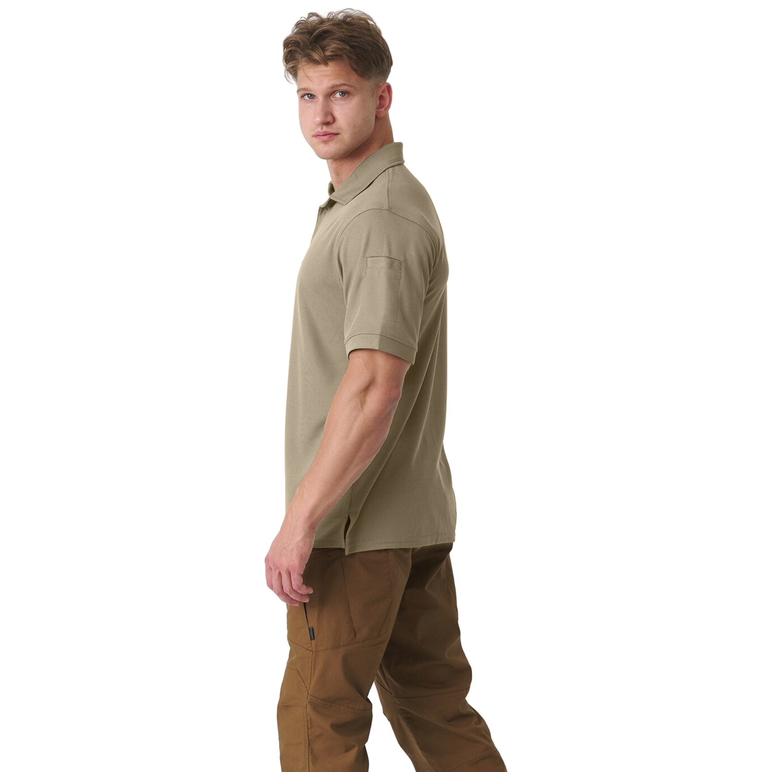 Термоактивна футболка Поло Helikon-Tex UTL TopCool - Khaki