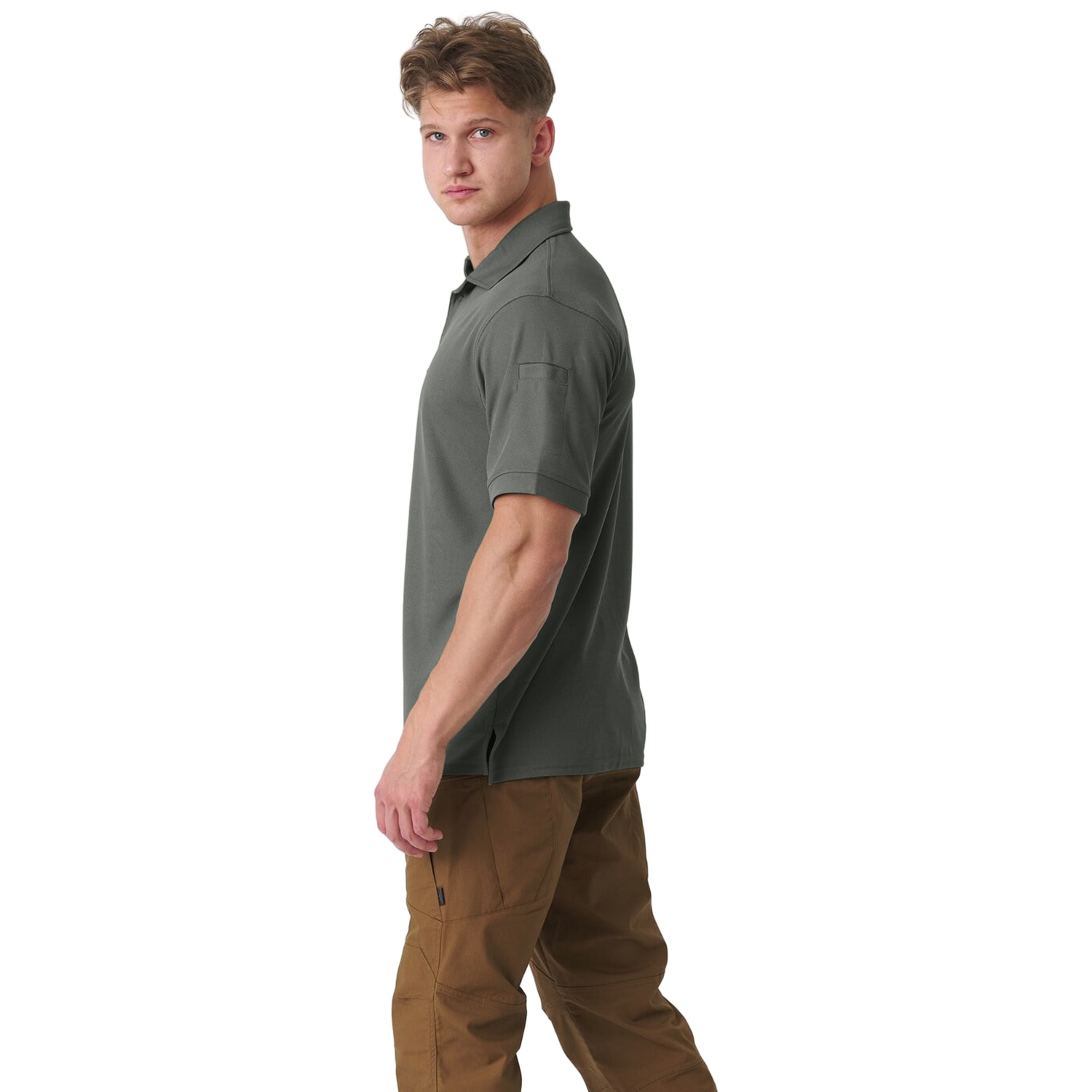 Koszulka termoaktywna Polo Helikon UTL TopCool - Foliage Green