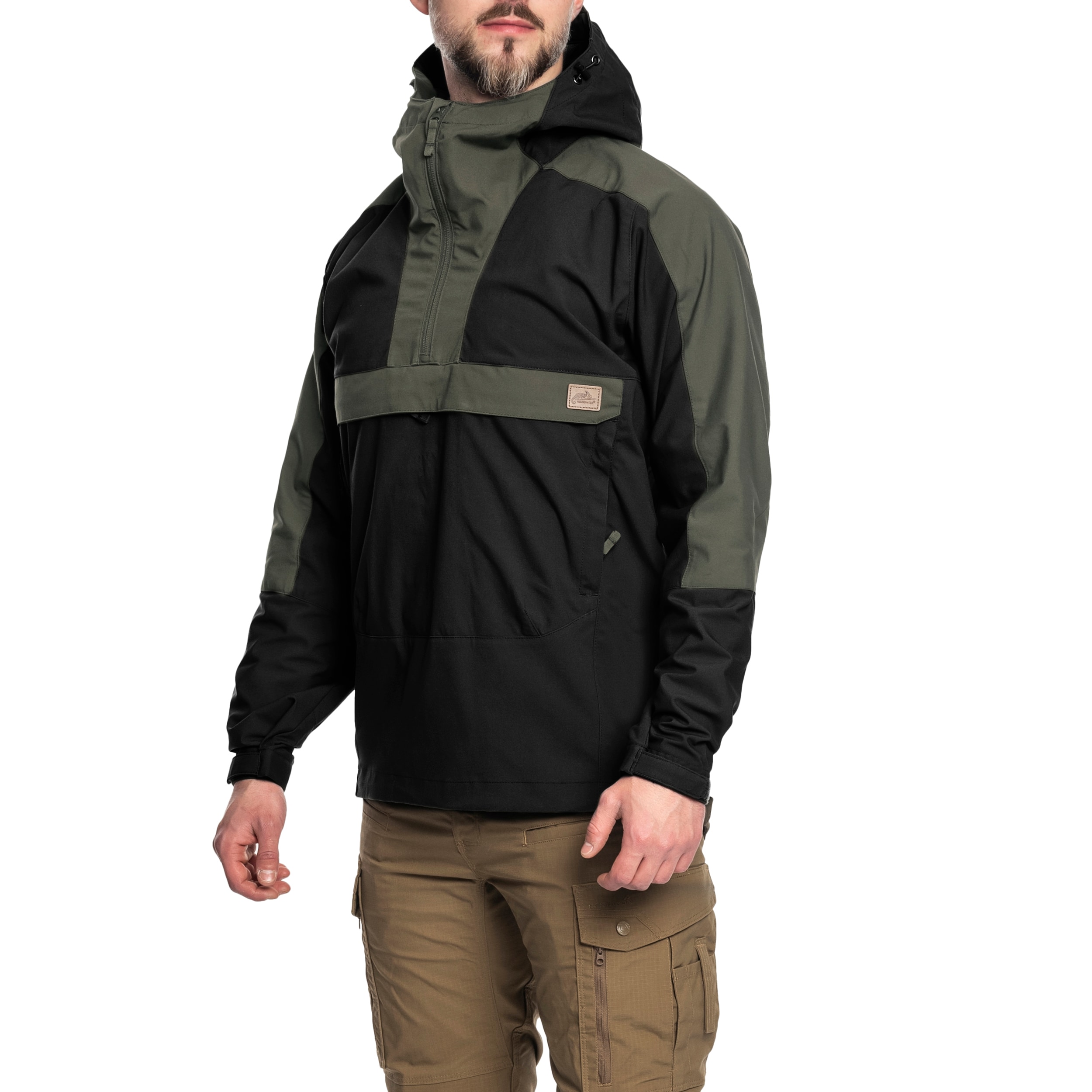 Kurtka Helikon Woodsman Anorak - Black/Taiga Green