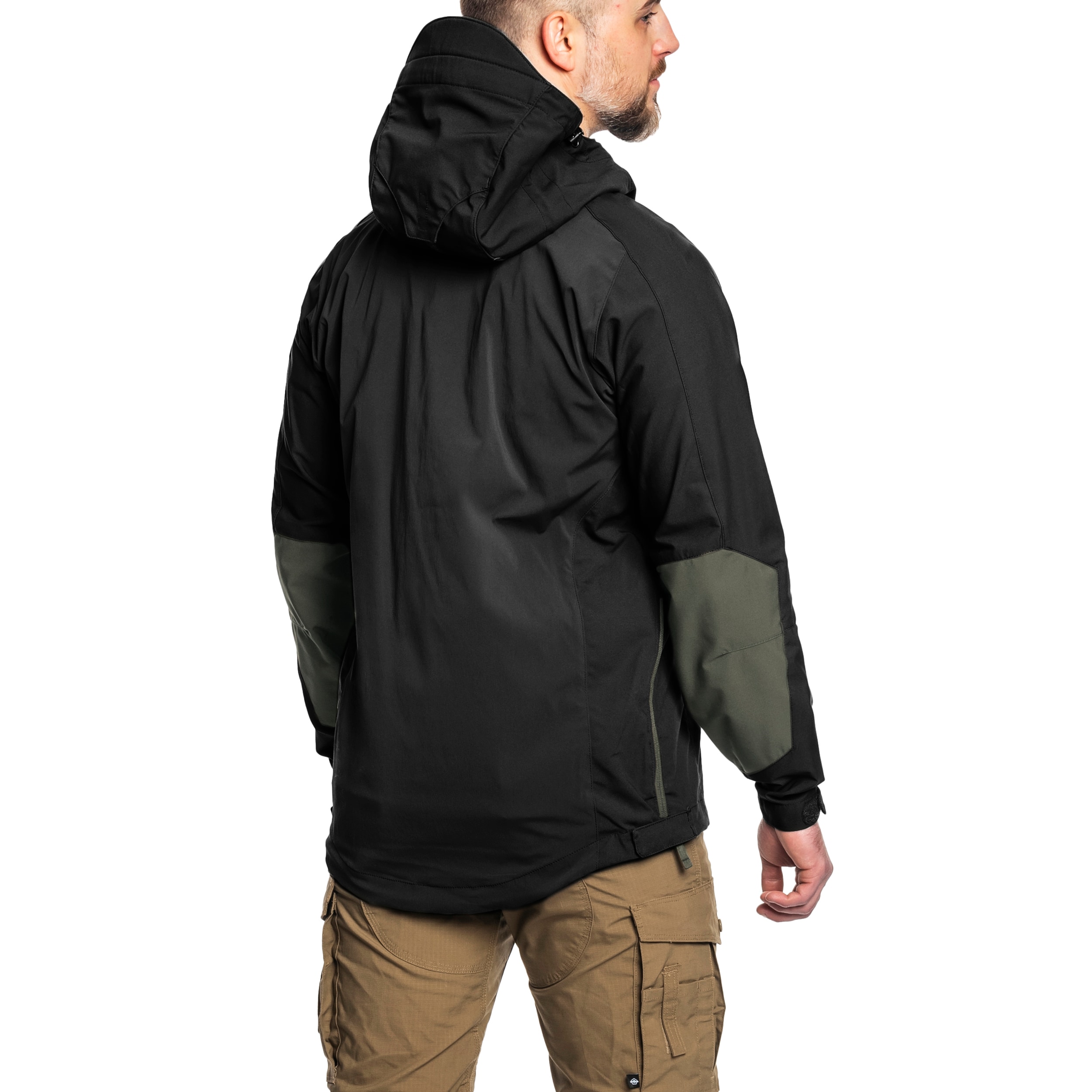 Kurtka Helikon Woodsman Anorak - Black/Taiga Green