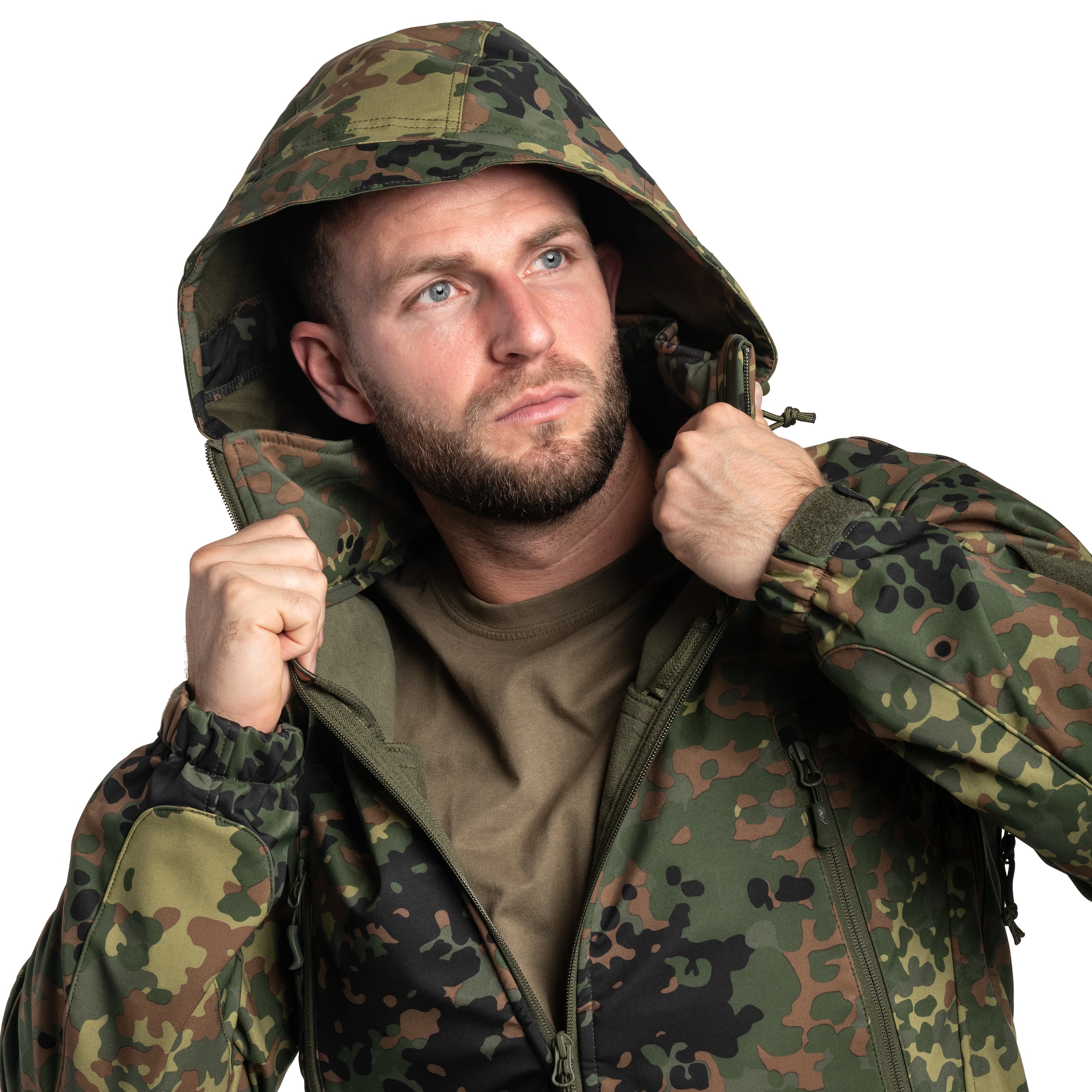 Kurtka Helikon-Tex Gunfighter Softshell Shark Skin Windblocker - Flecktarn