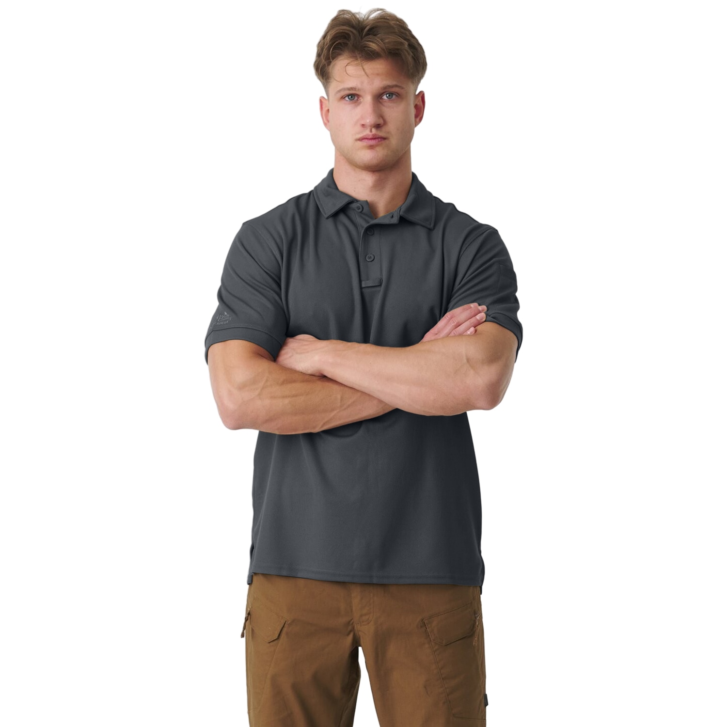 Koszulka termoaktywna Polo Helikon-Tex UTL TopCool - Shadow Grey