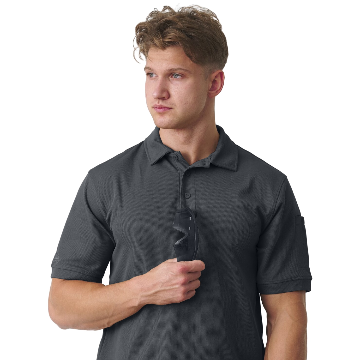 Koszulka termoaktywna Polo Helikon-Tex UTL TopCool - Shadow Grey