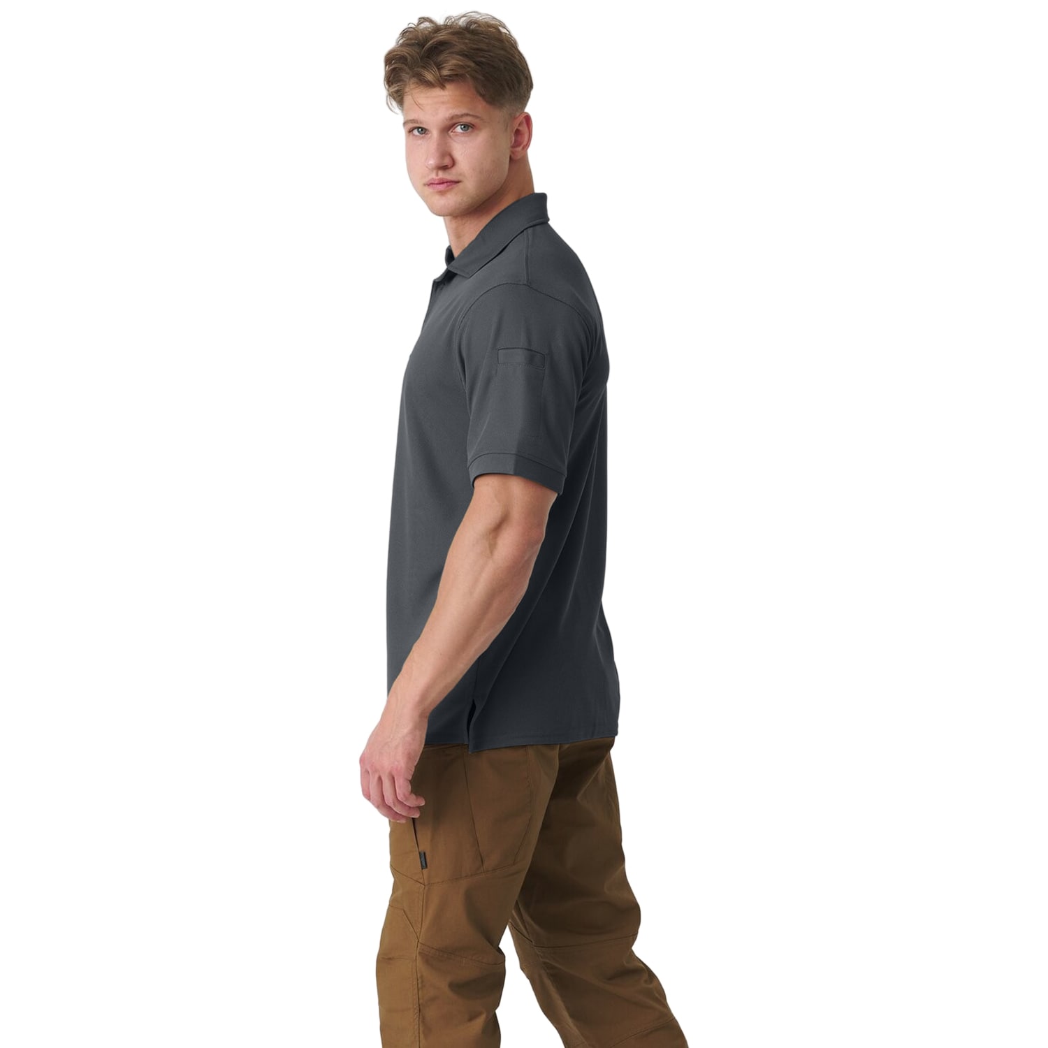 Koszulka termoaktywna Polo Helikon-Tex UTL TopCool - Shadow Grey