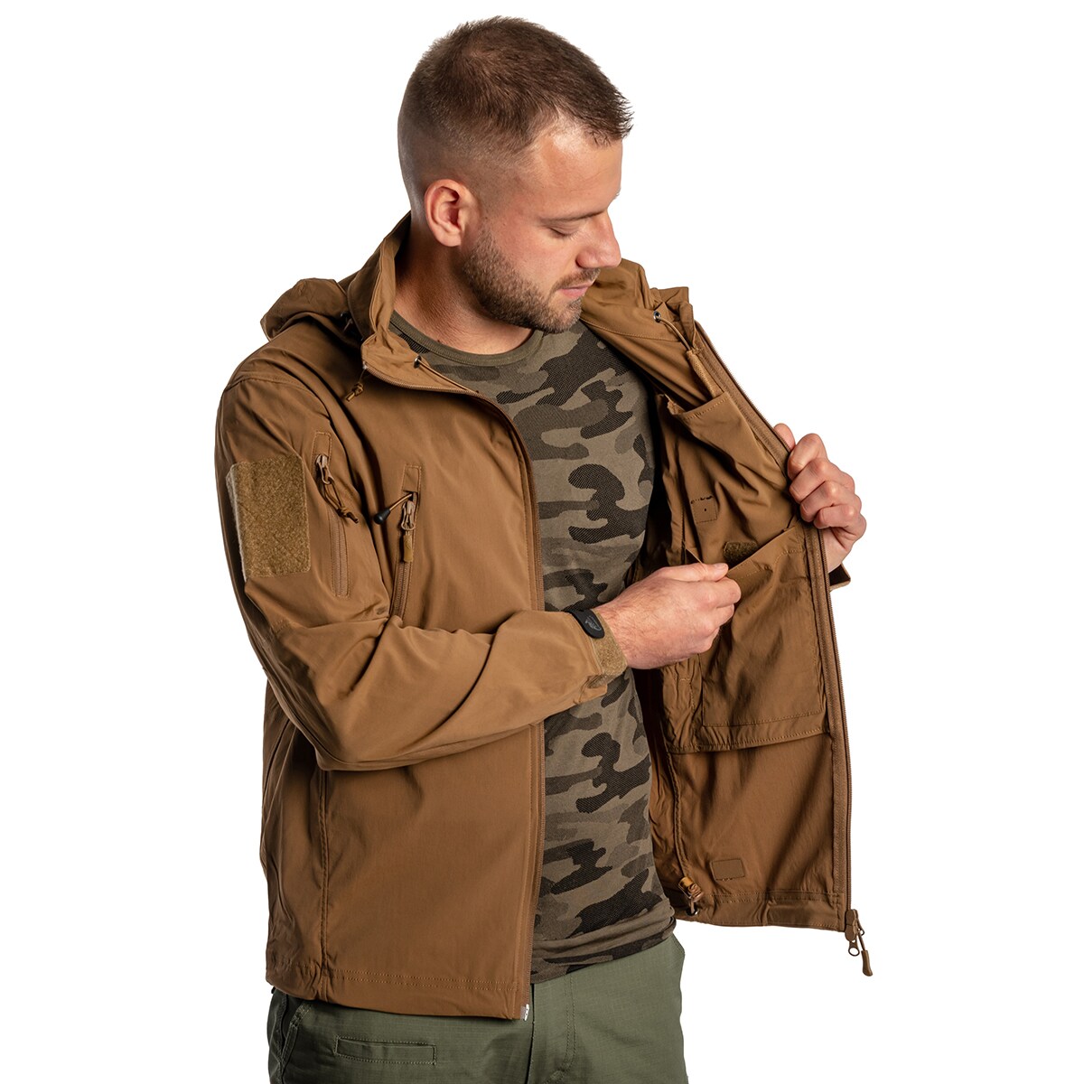 Kurtka Helikon Trooper StormStretch Softshell - Mud Brown