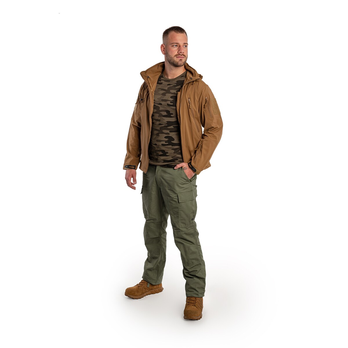 Kurtka Helikon Trooper StormStretch Softshell - Mud Brown