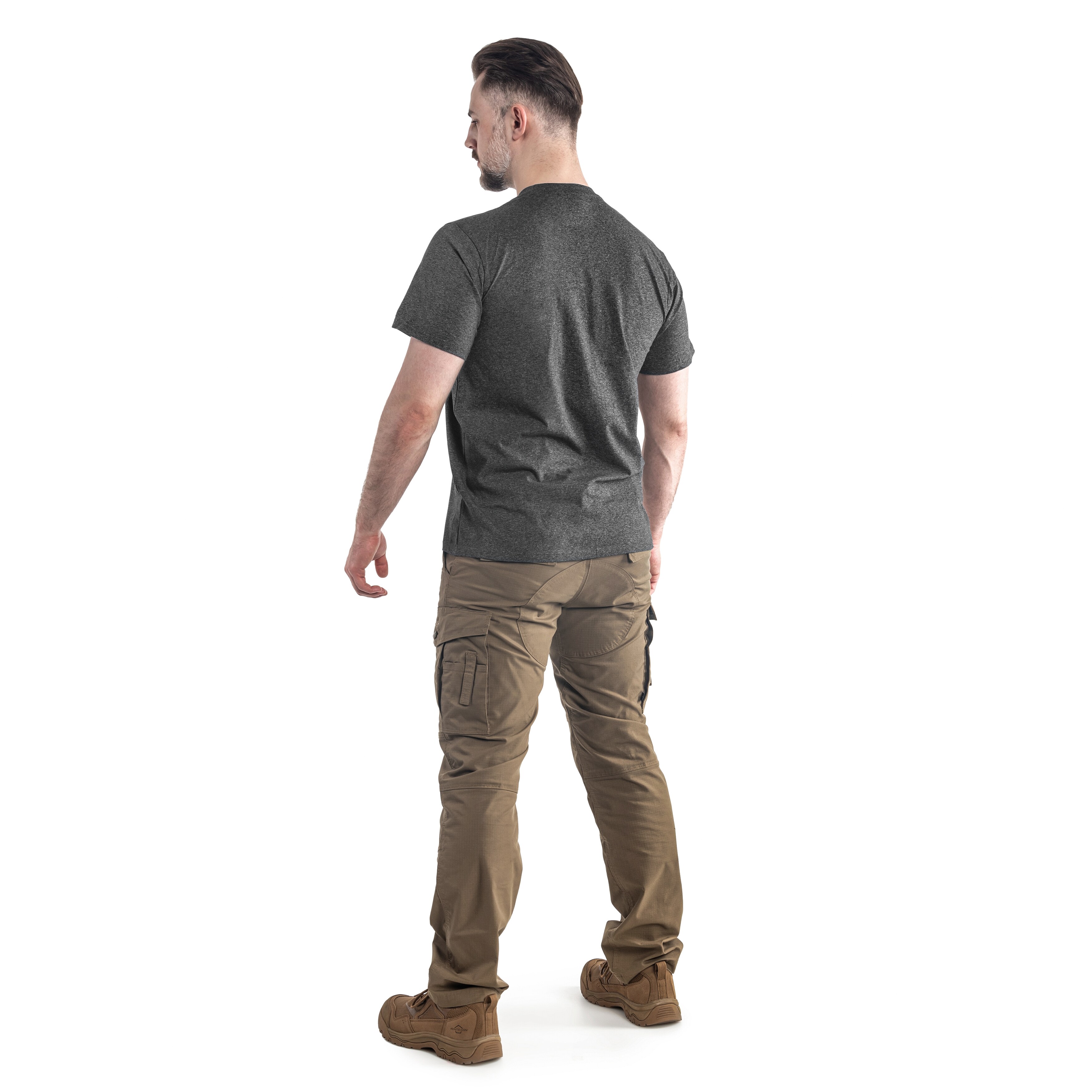 Koszulka T-shirt Helikon - Black/Grey Melange