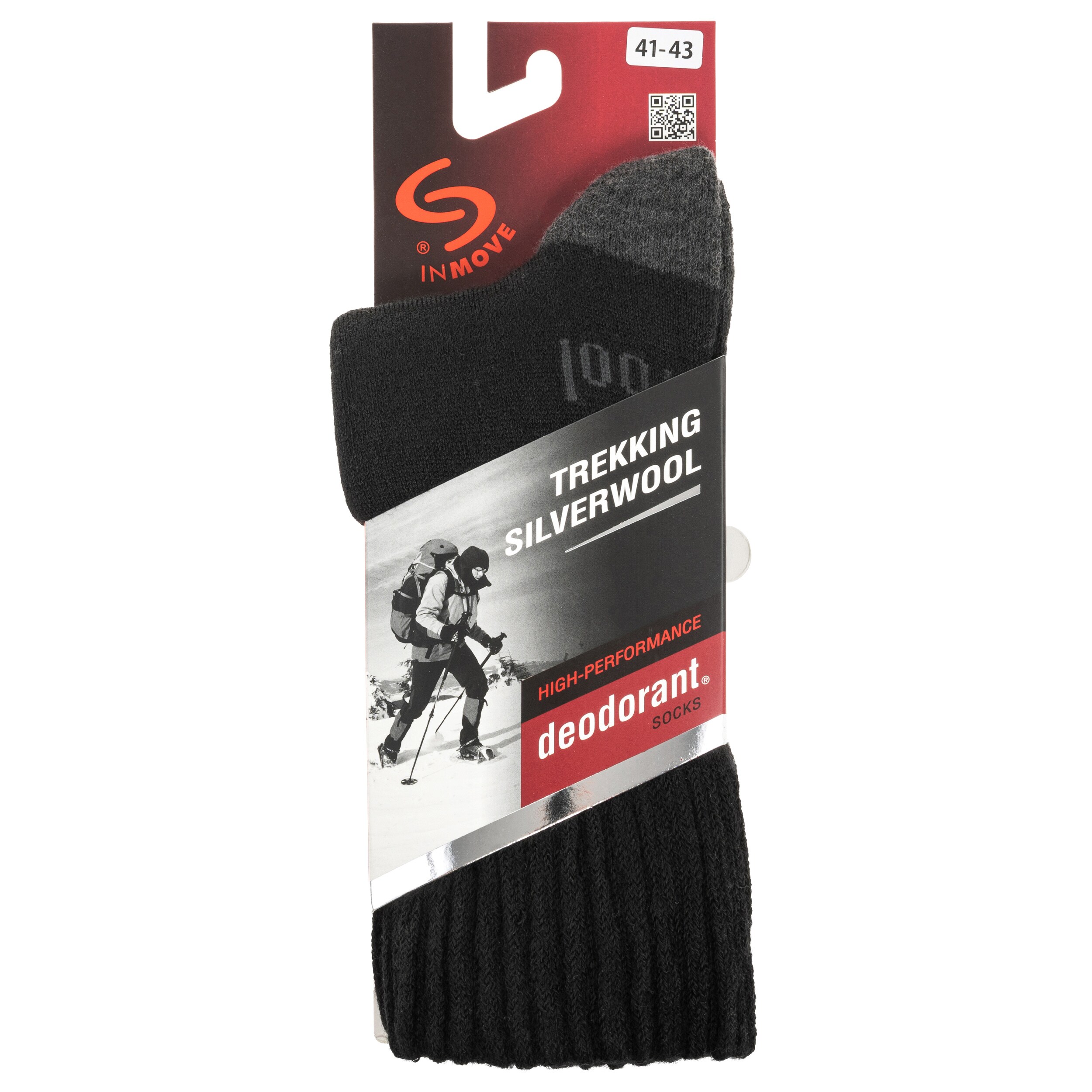 Skarpety INMOVE Trekking Deodorant Silverwool - Black