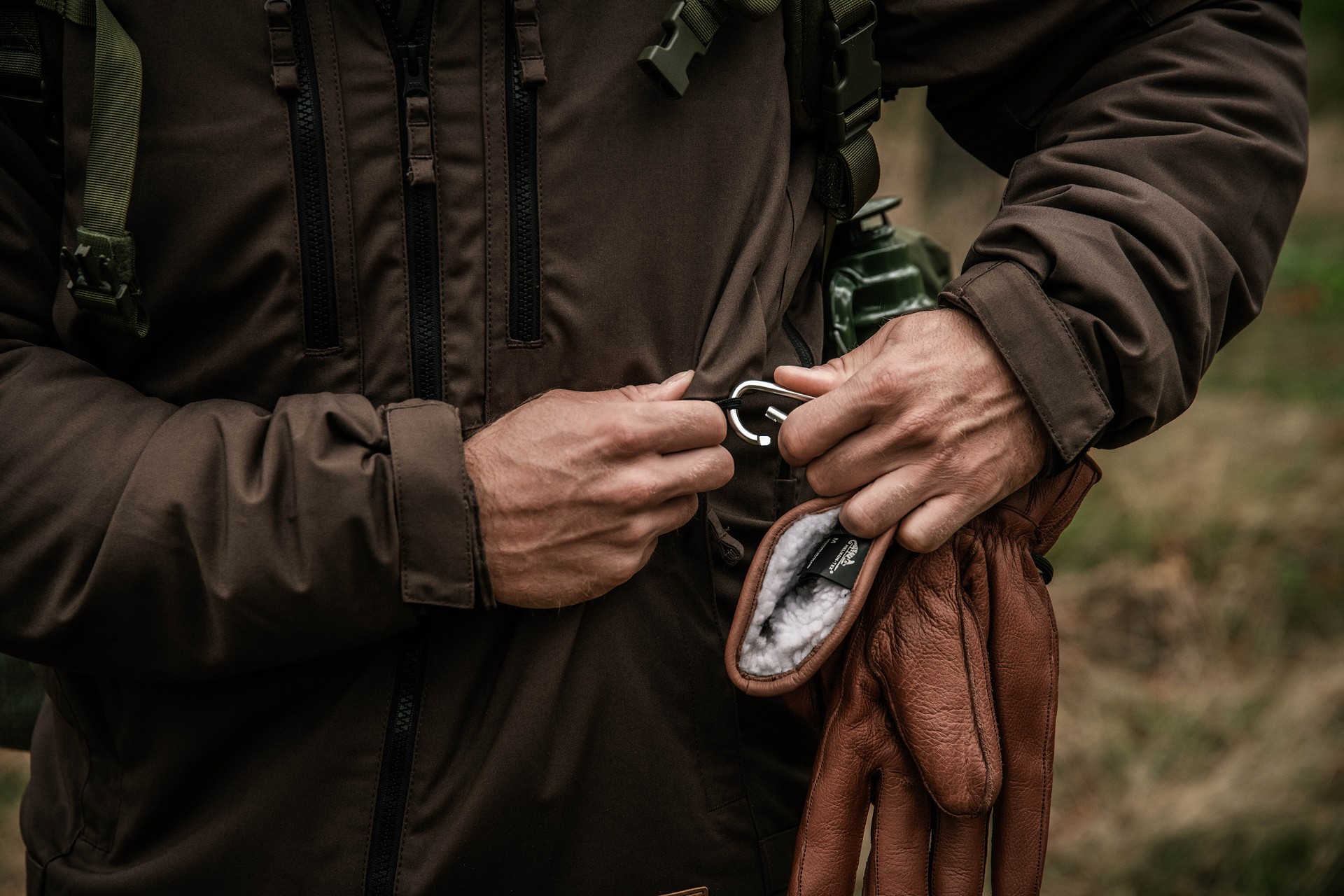 Rękawice Helikon Ranger Winter - U.S. Brown