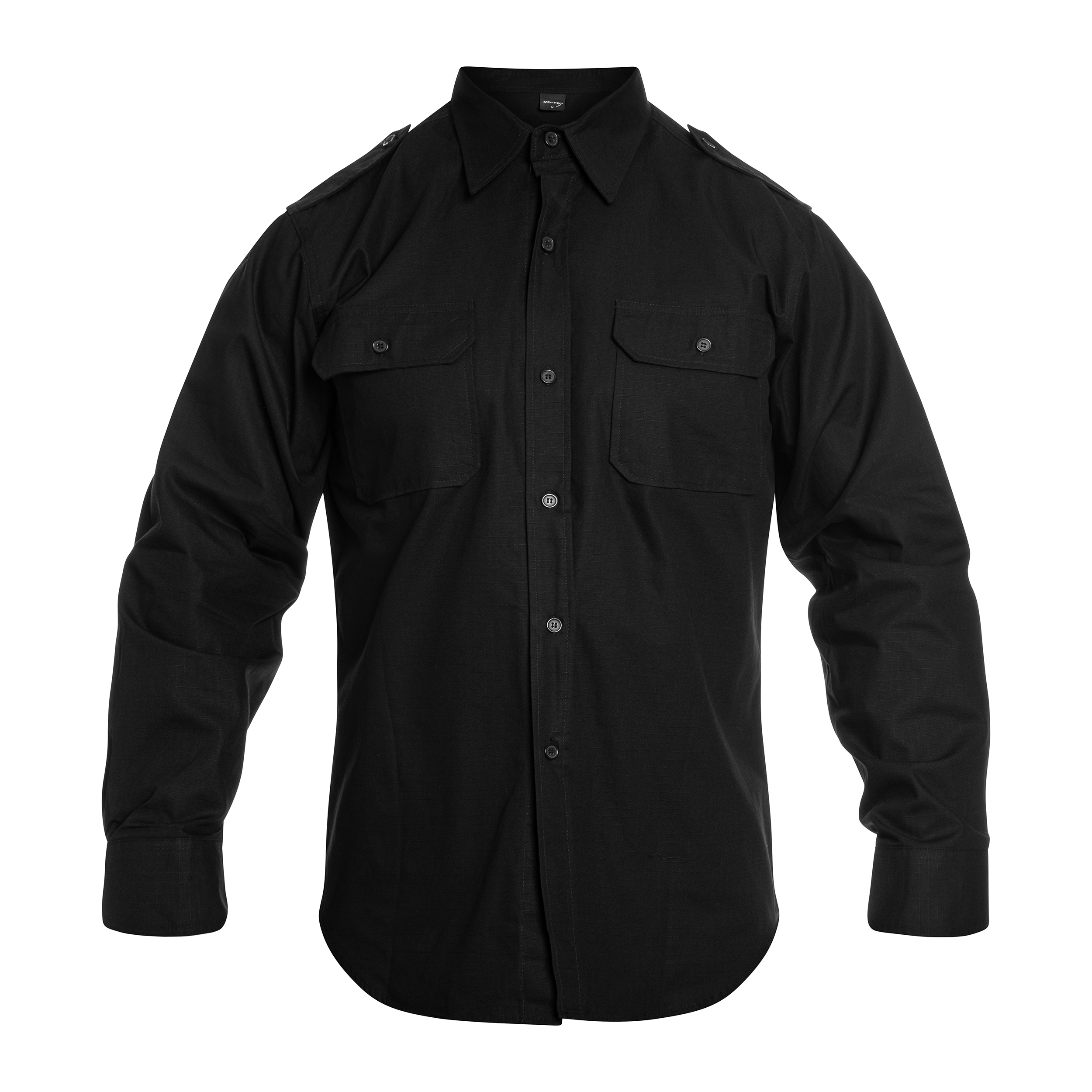 Koszula taktyczna Mil-Tec Ripstop Long Sleeve - Black