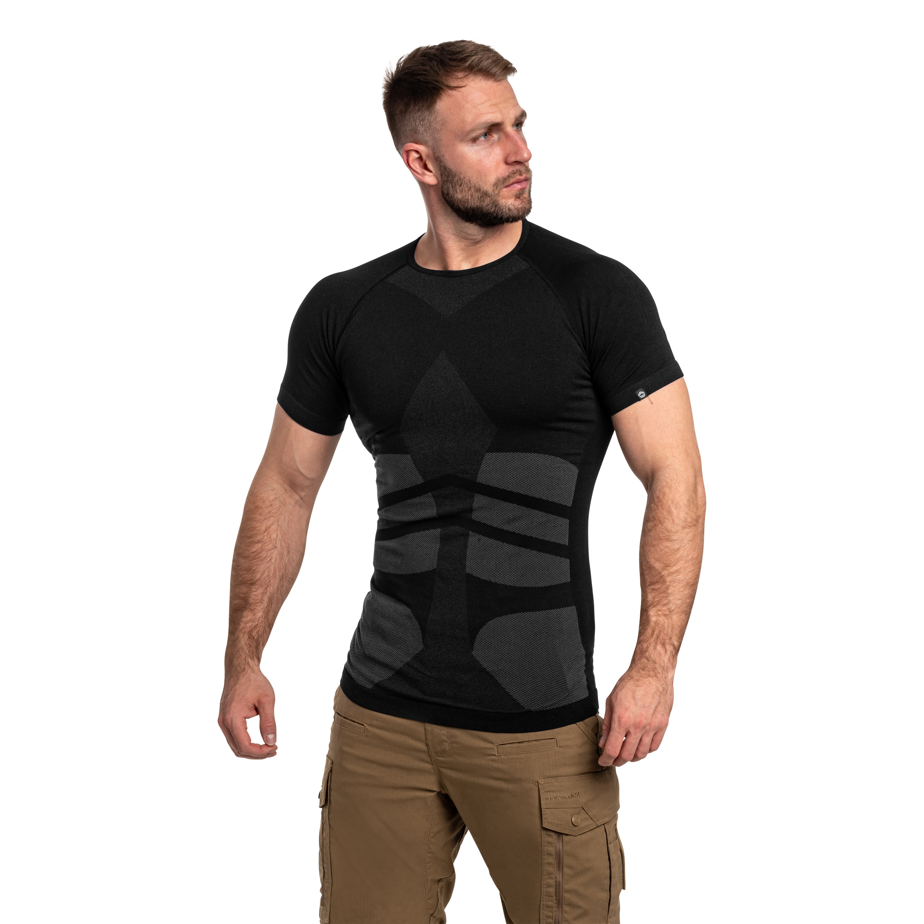 Koszulka termoaktywna Pentagon Plexis Short Sleeve - Black
