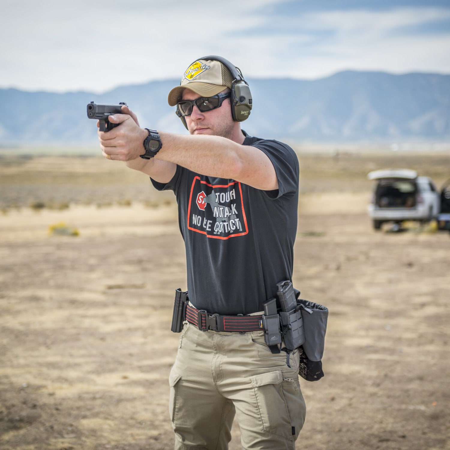 Pas taktyczny Helikon-Tex Competition Nautic Shooting Belt - Black/Red