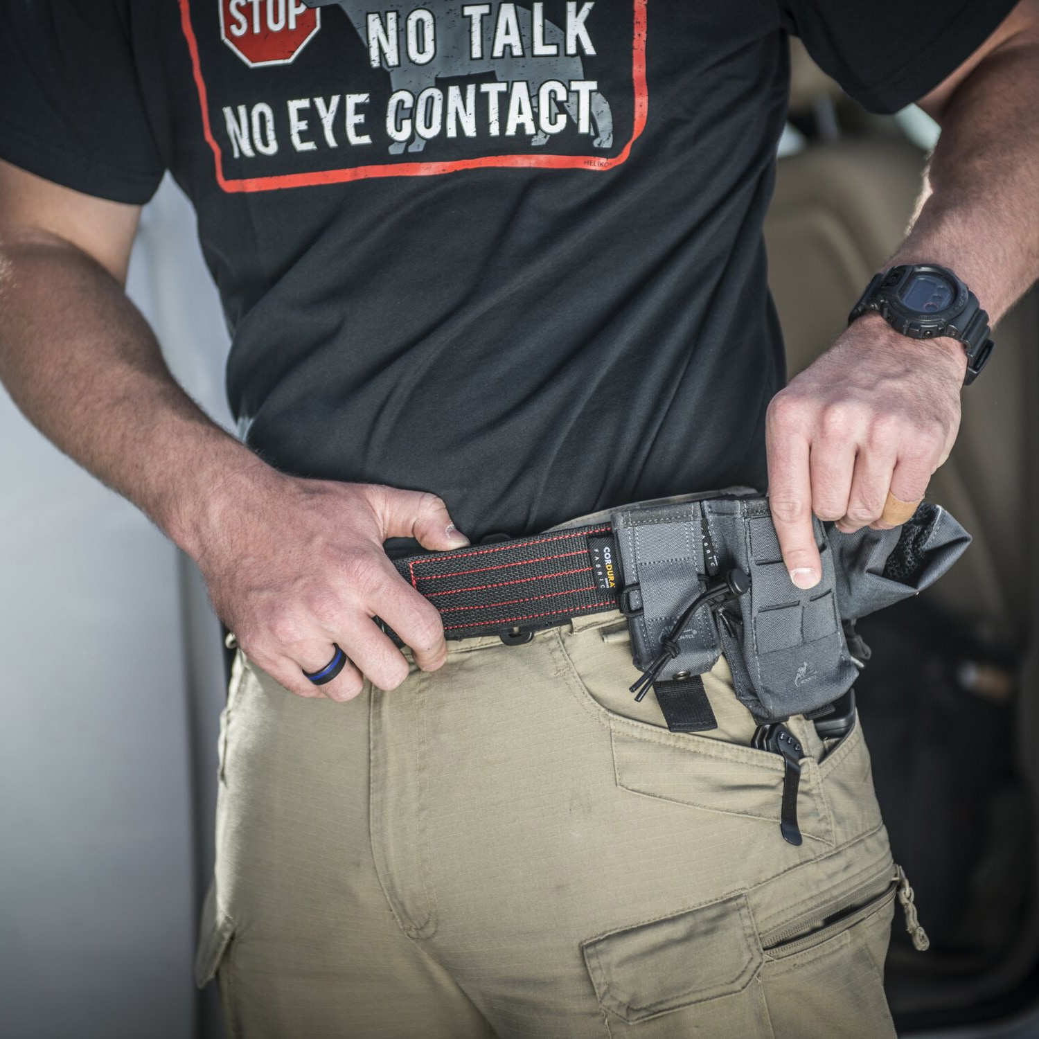 Pas taktyczny Helikon-Tex Competition Nautic Shooting Belt - Black/Red