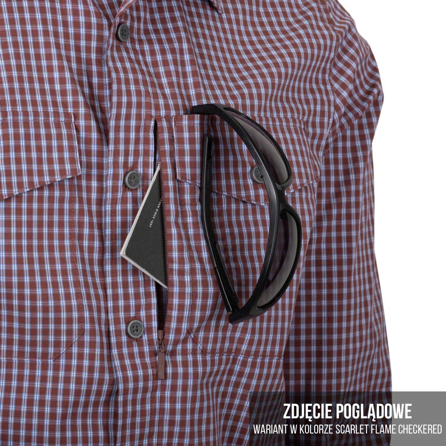 Koszula Helikon-Tex Covert Concealed Carry - Ozark Blue Plaid