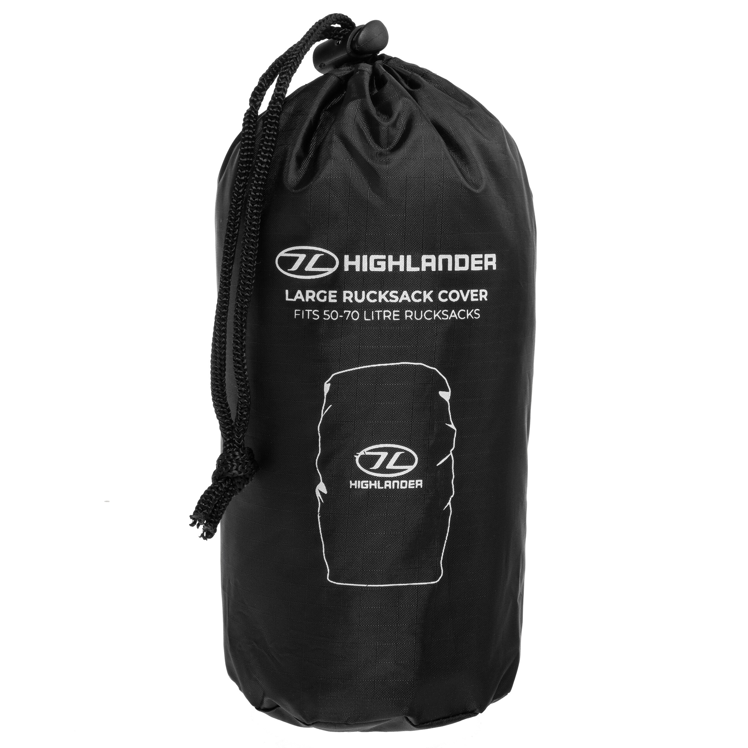 Чохол для рюкзака Highlander Outdoor Rucksack Cover 60-70 л - Black