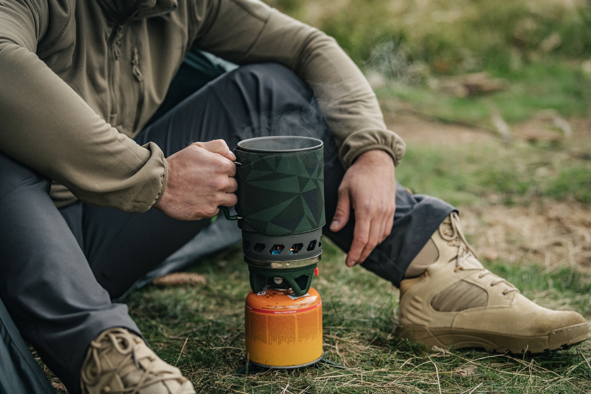 Система приготування їжі Highlander Fastboil MK3 з каструлею - Olive