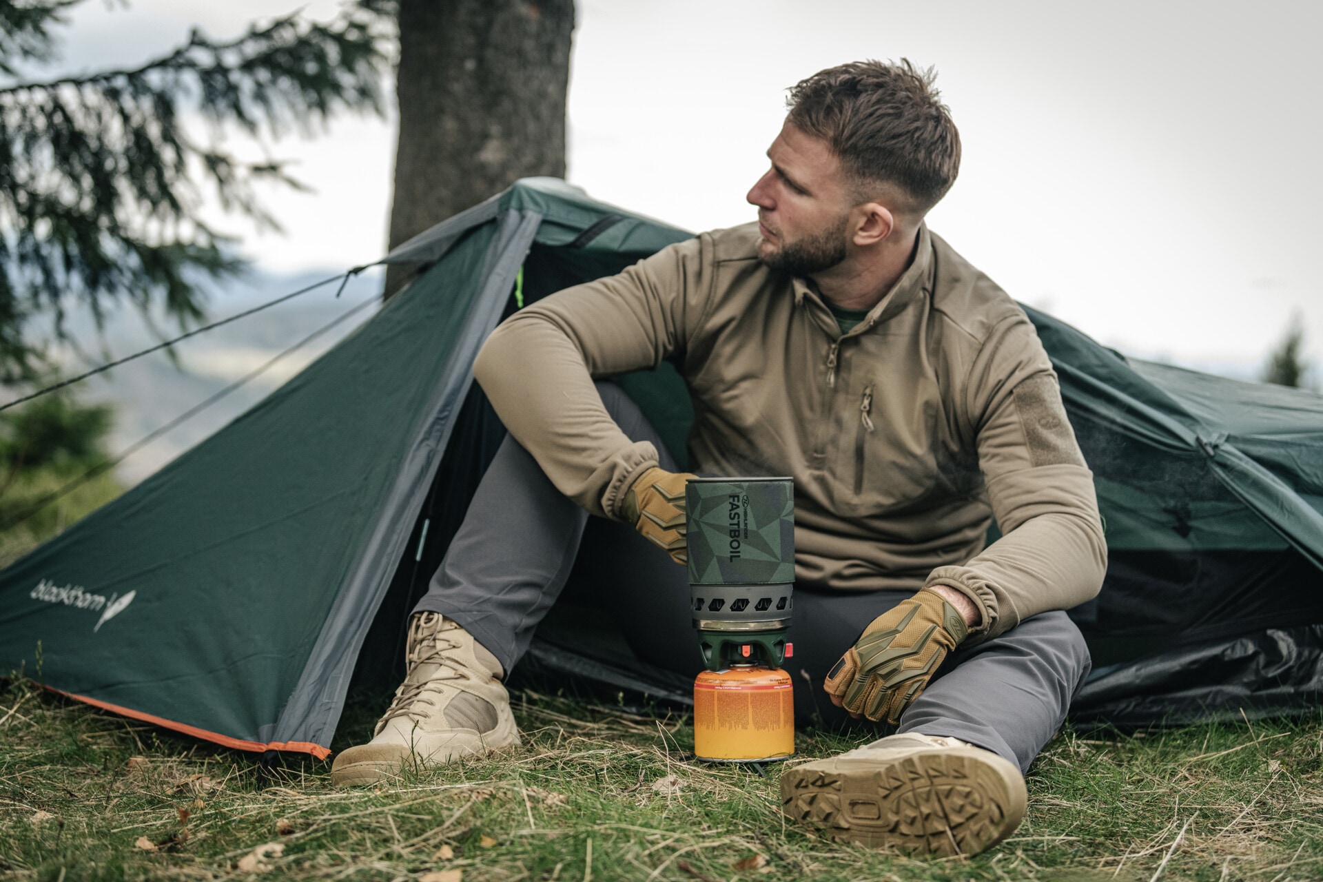 Система приготування їжі Highlander Fastboil MK3 з каструлею - Olive