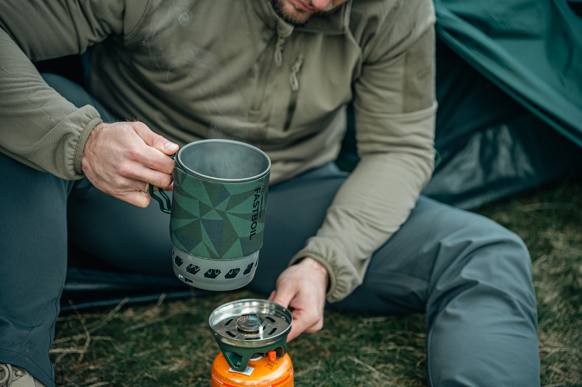 Система приготування їжі Highlander Fastboil MK3 з каструлею - Olive