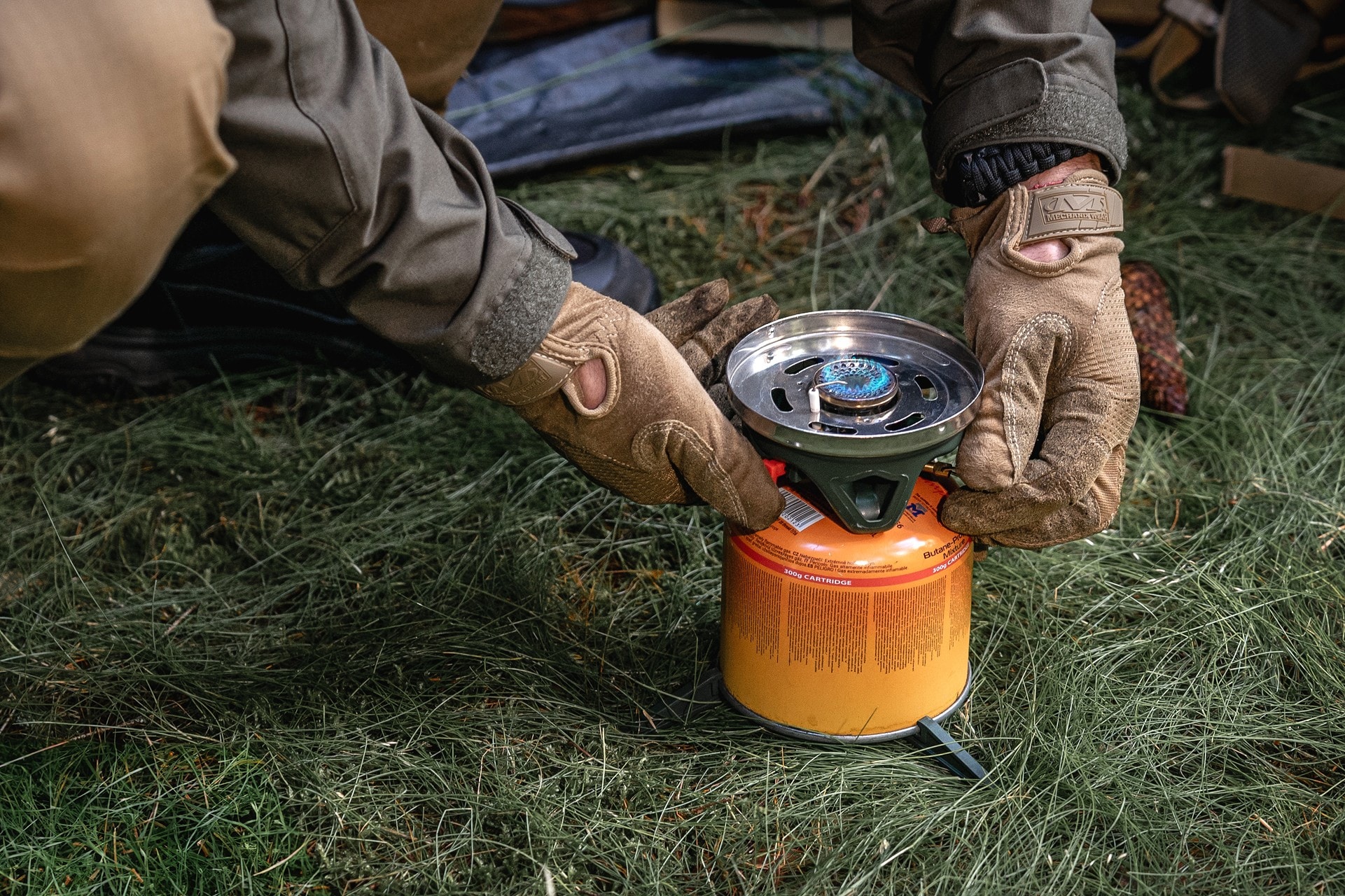 Kuchenka turystyczna Highlander Fastboil MK3 z garnkiem - Olive