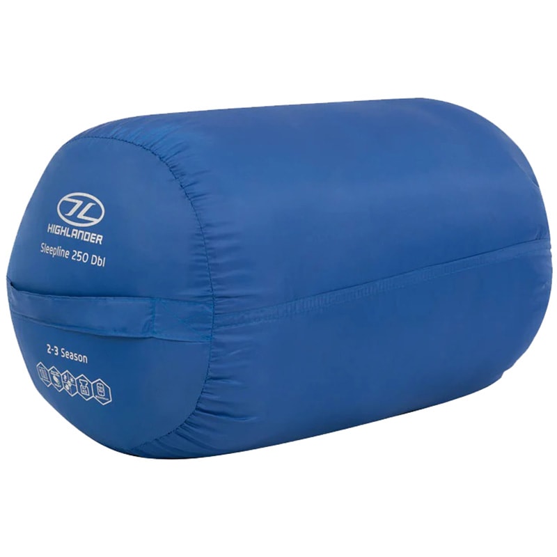 Двомісний спальний мішок Highlander Outdoor Sleepline Double S' Bag Royal 250 - Blue