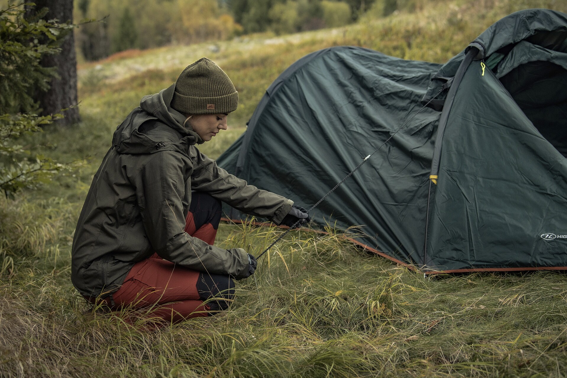 Намет 2-містний Highlander Outdoor Blackthorn - Hunter Green