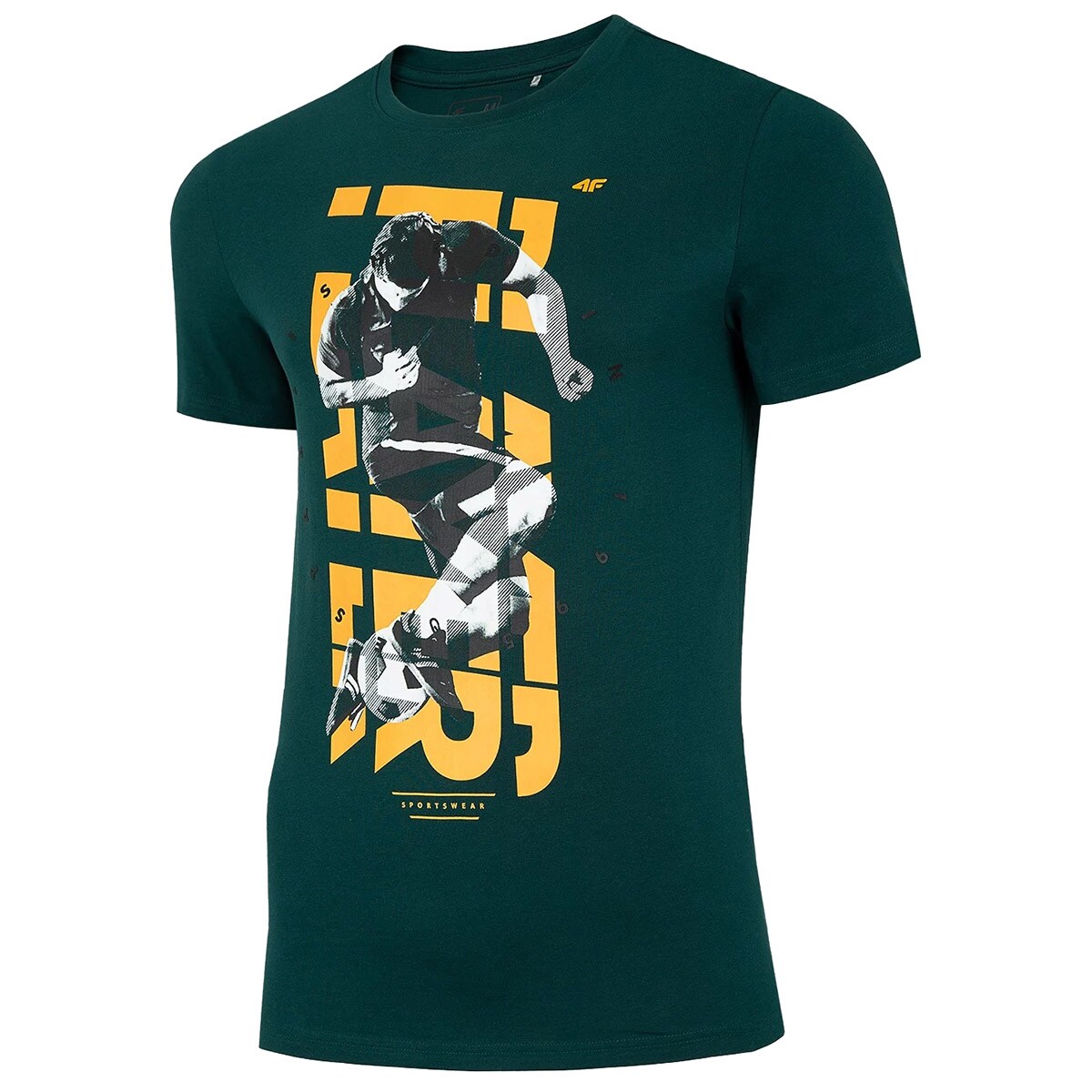 Koszulka T-shirt 4F TSM011 - ciemna zieleń 
