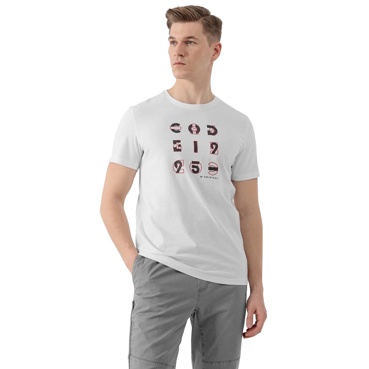 Koszulka T-shirt 4F TSM018 - Biała