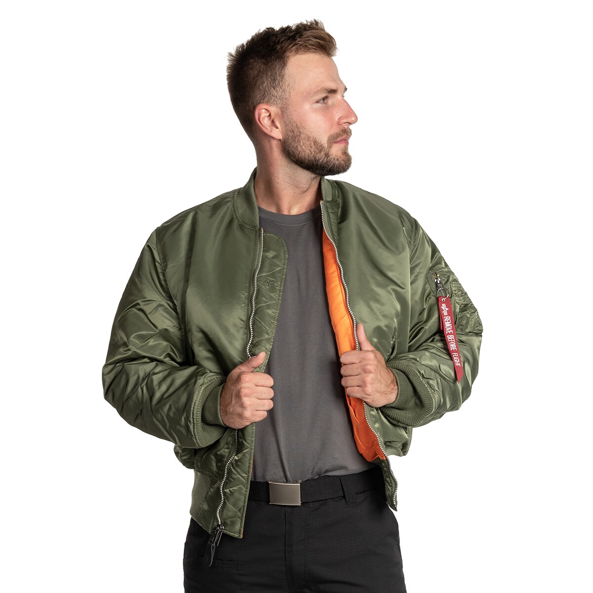 Kurtka Alpha Industries MA-1 Flyers - Sage Green